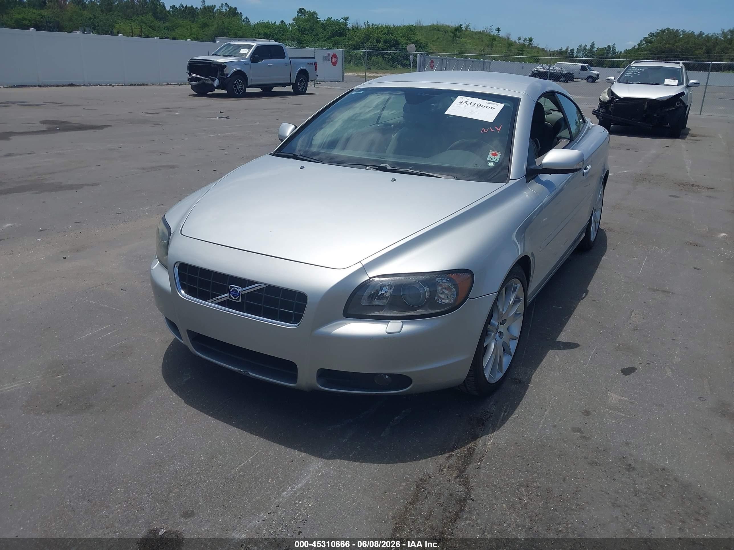 2007 Volvo C70 T5 Black vin: YV1MC68217J027191