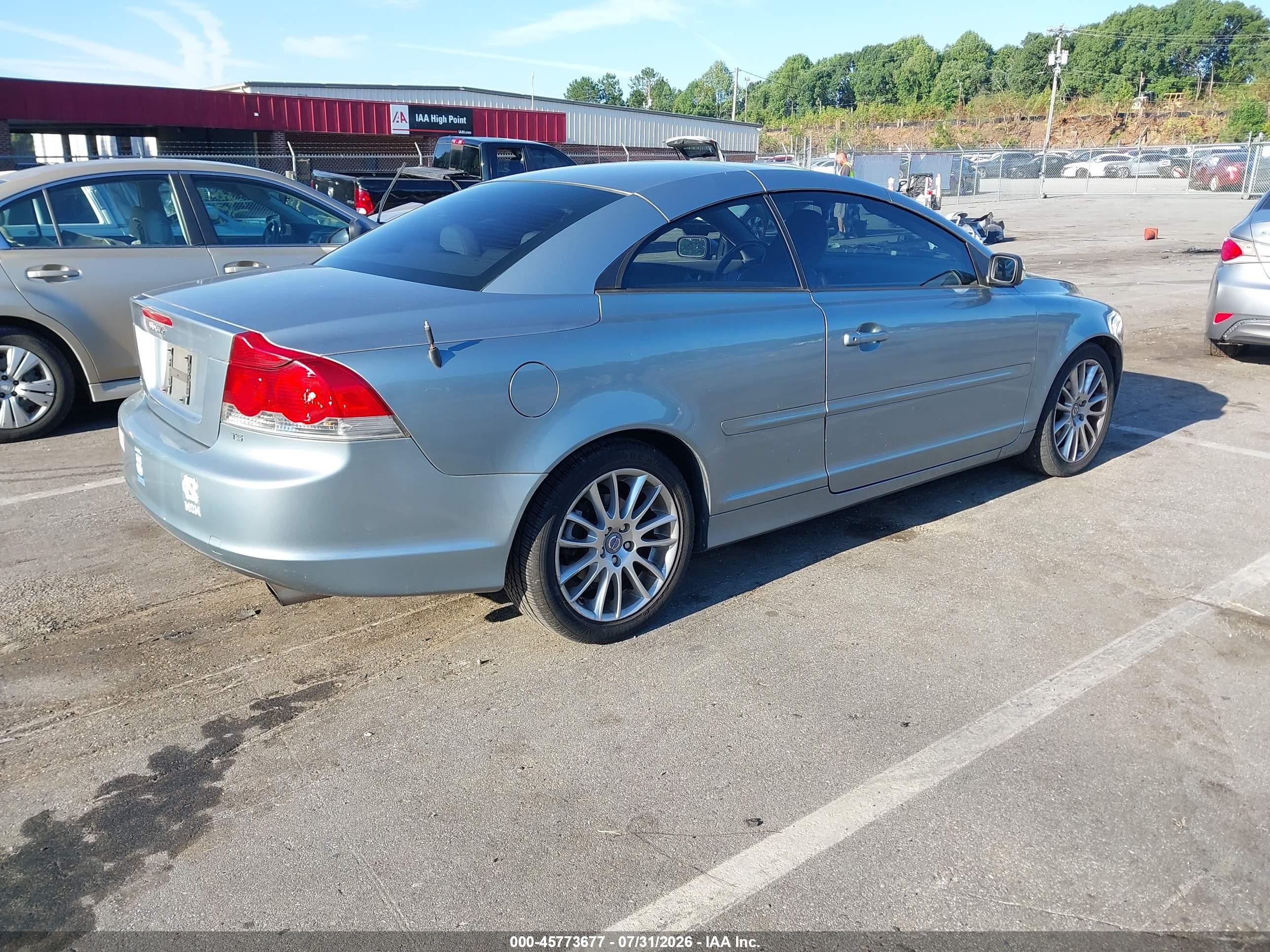 2007 Volvo C70 T5 Gray vin: YV1MC68257J017702