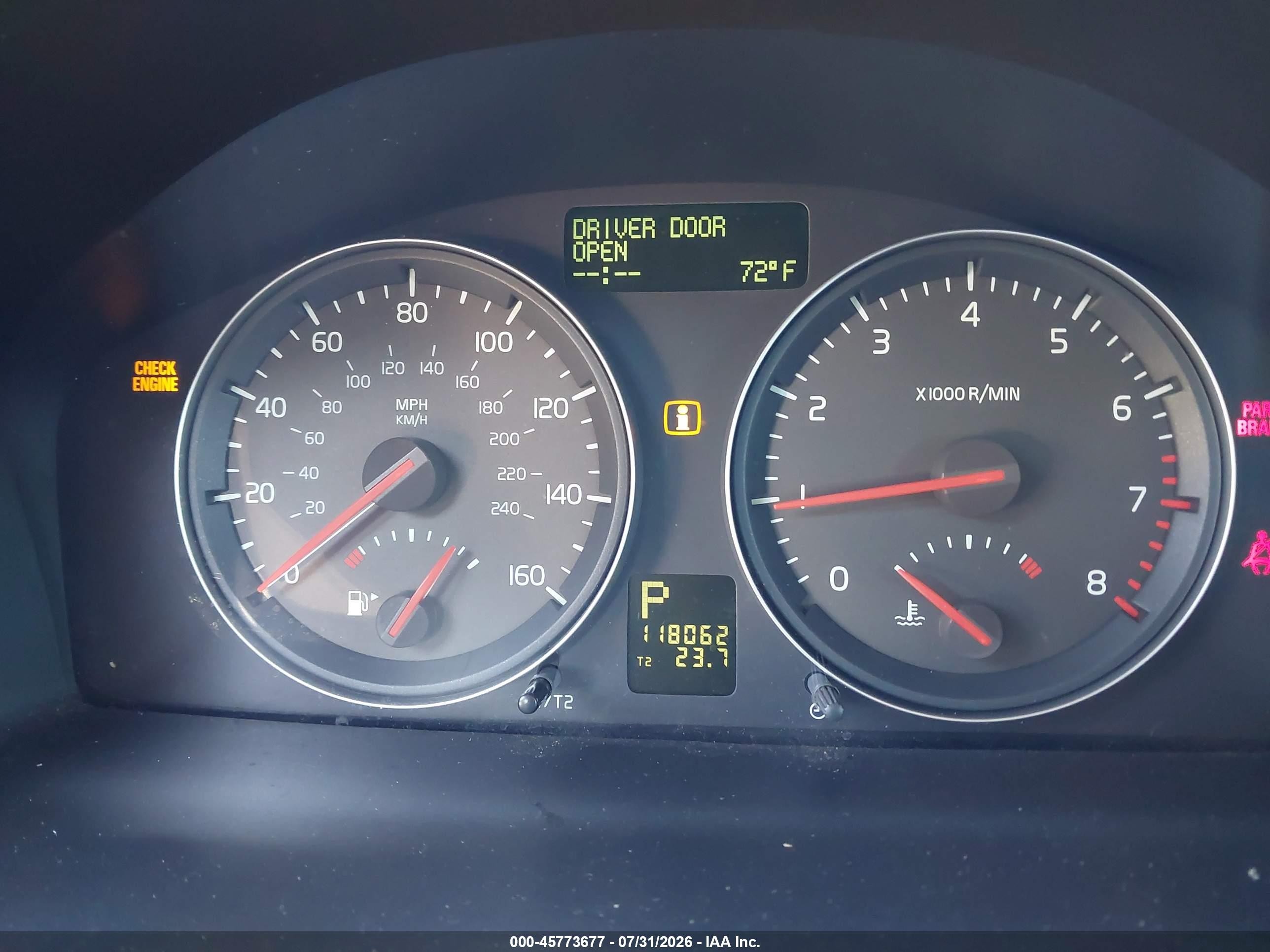 2007 Volvo C70 T5 Gray vin: YV1MC68257J017702