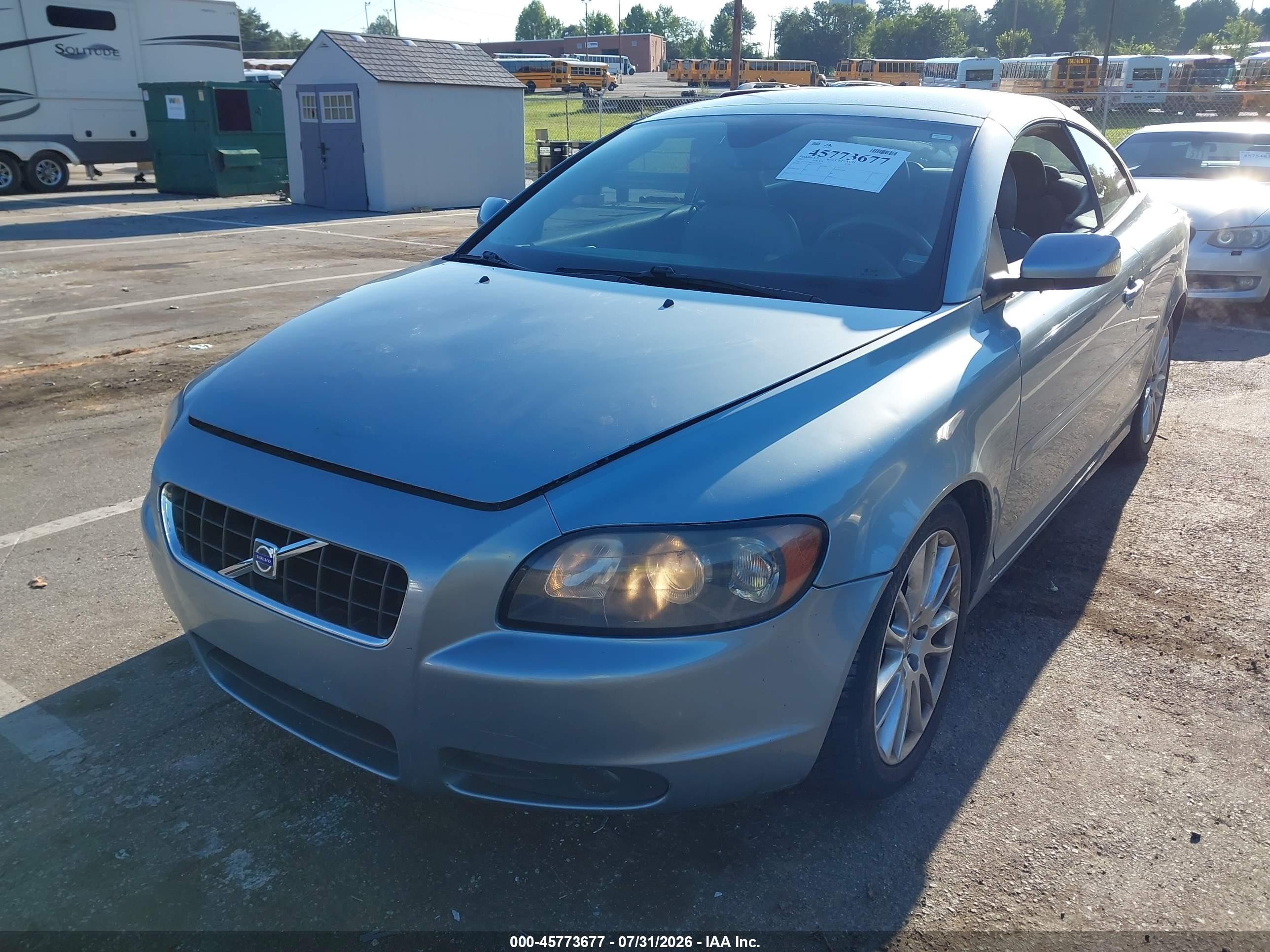 2007 Volvo C70 T5 Gray vin: YV1MC68257J017702