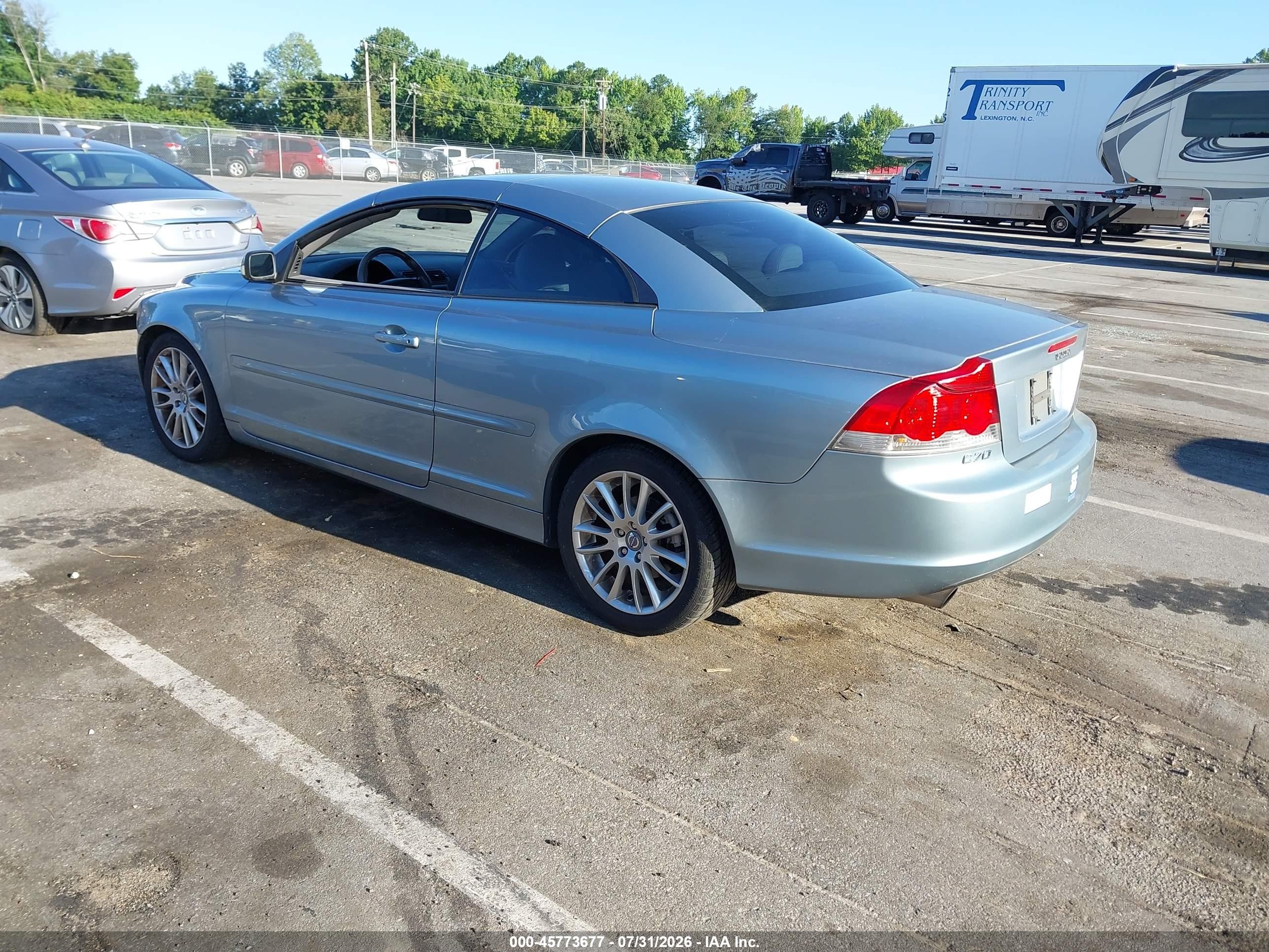 2007 Volvo C70 T5 Gray vin: YV1MC68257J017702