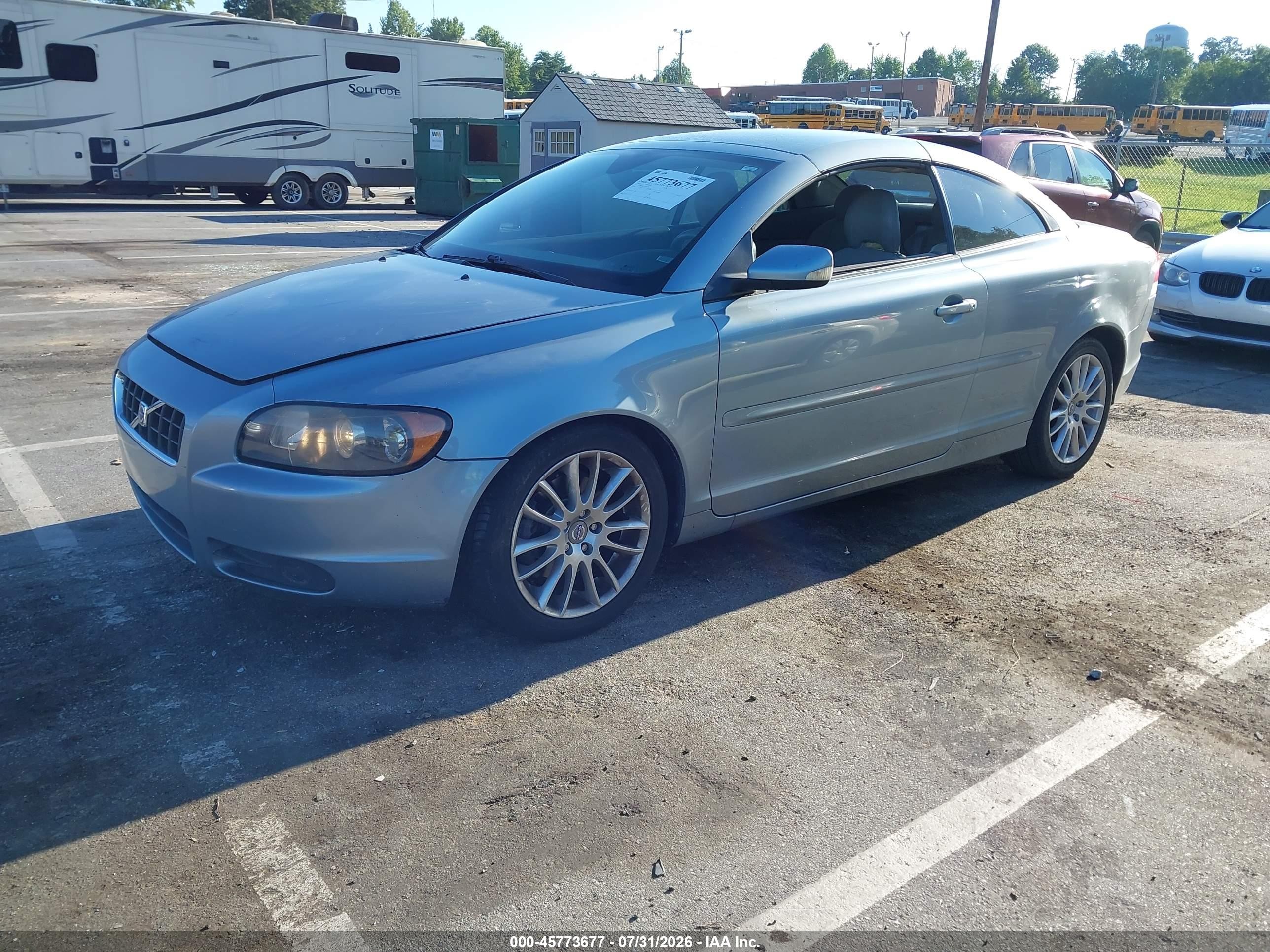 2007 Volvo C70 T5 Gray vin: YV1MC68257J017702