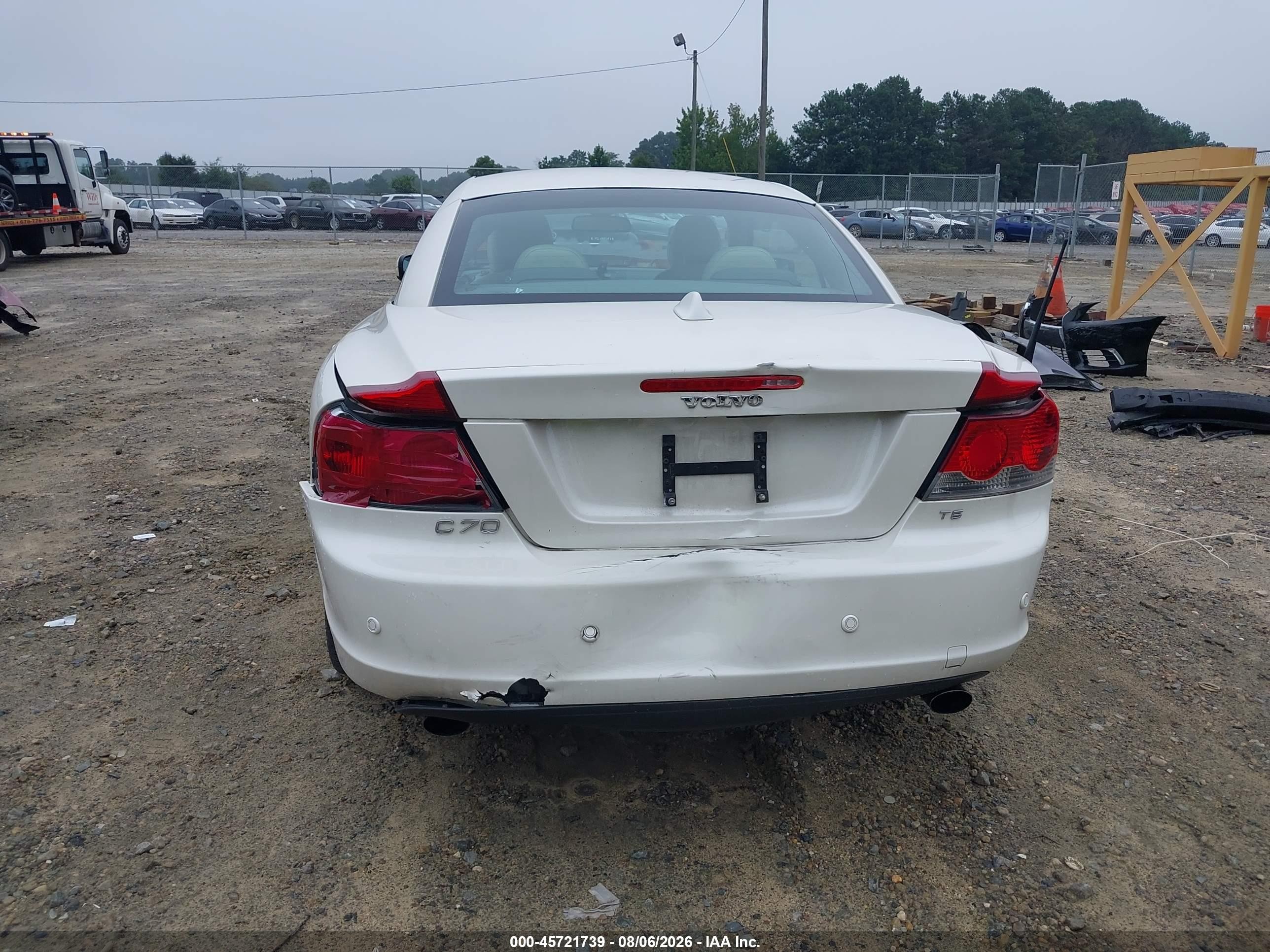 2007 Volvo C70 T5 White vin: YV1MC68267J021967