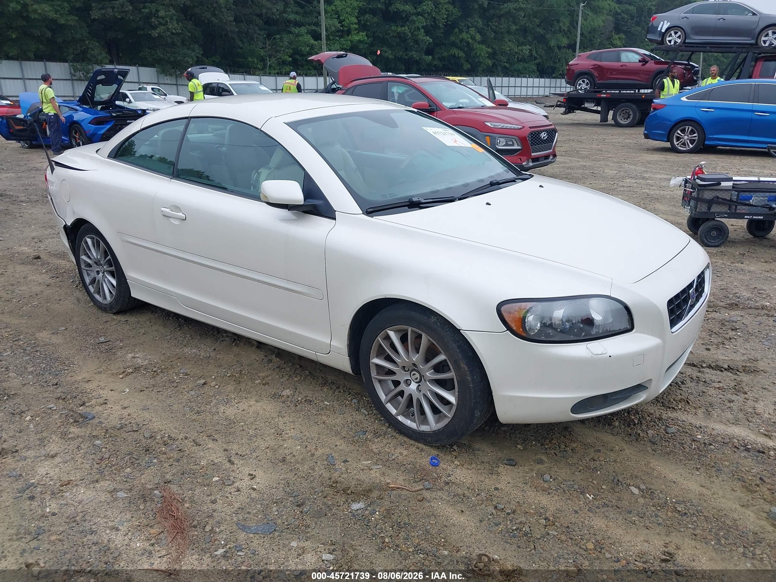 2007 Volvo C70 T5 White vin: YV1MC68267J021967