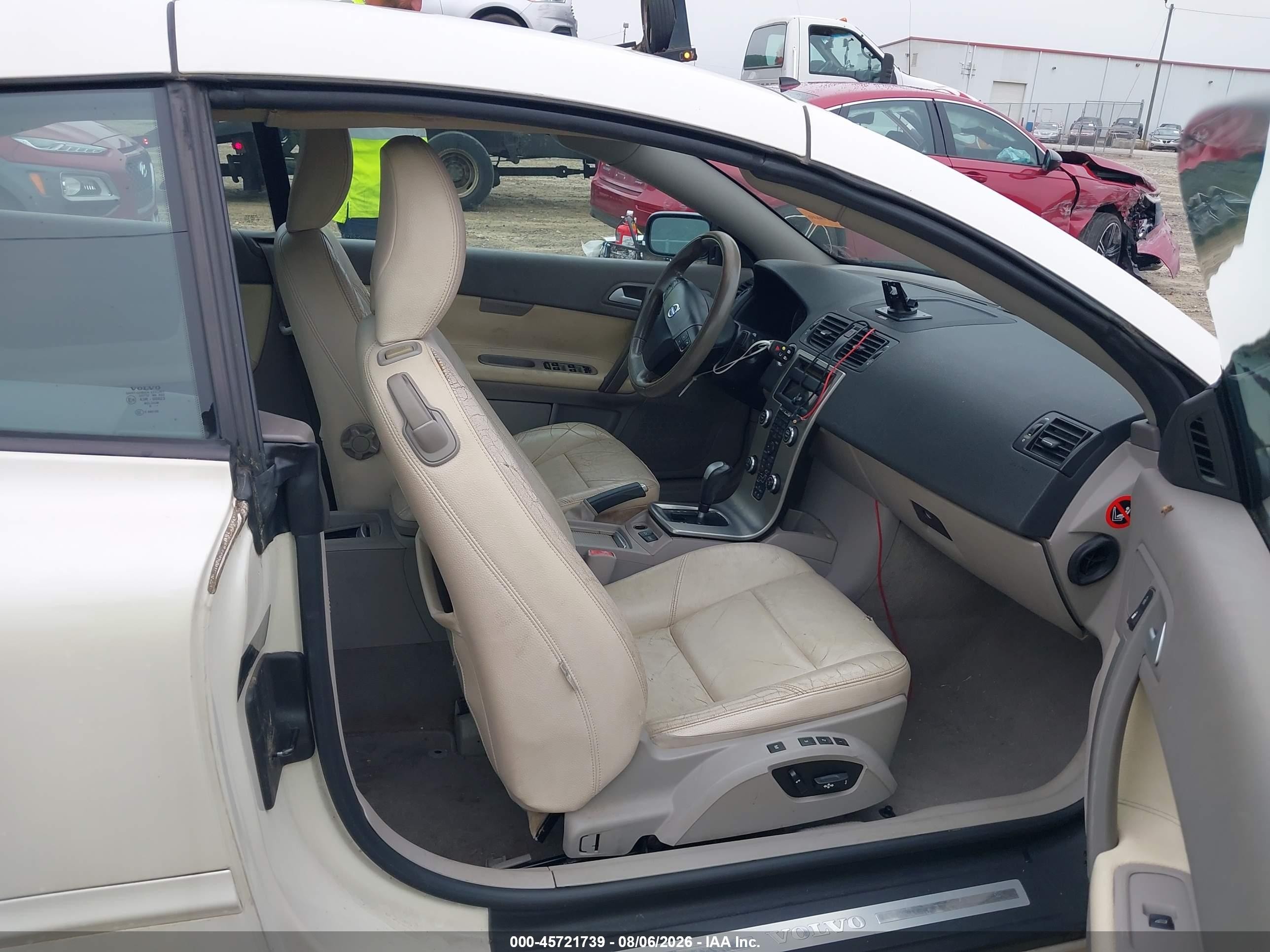 2007 Volvo C70 T5 White vin: YV1MC68267J021967