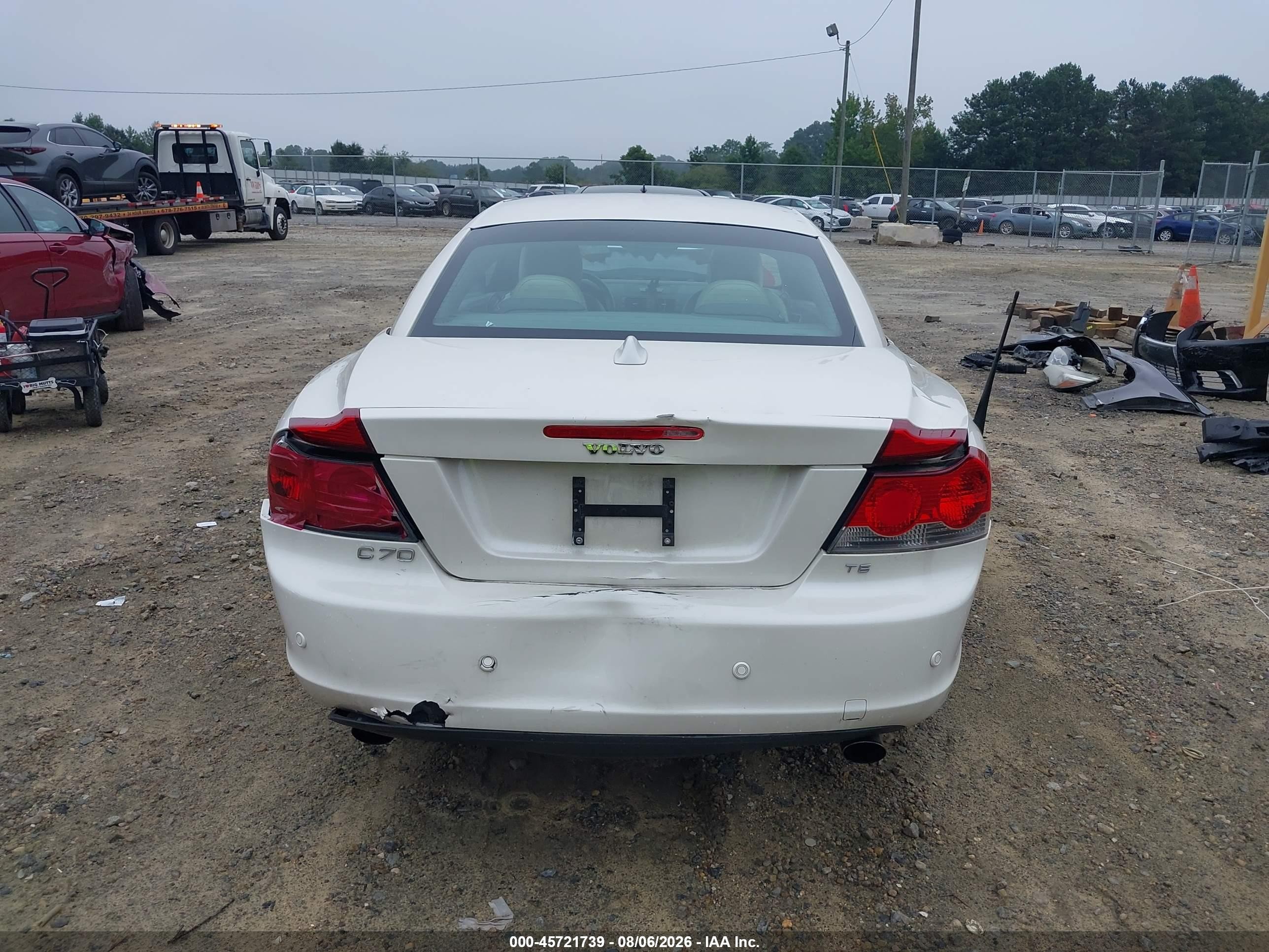 2007 Volvo C70 T5 White vin: YV1MC68267J021967