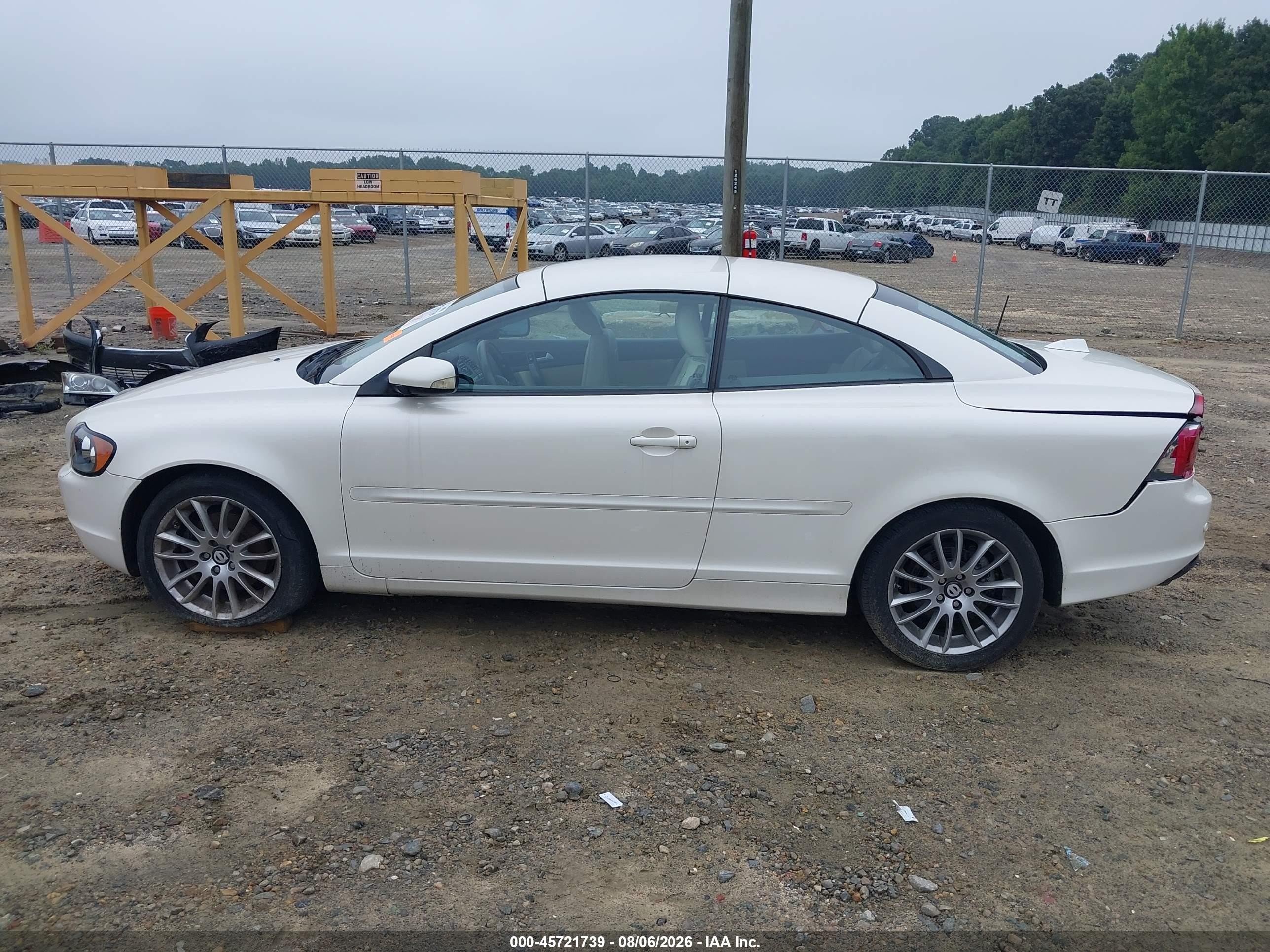 2007 Volvo C70 T5 White vin: YV1MC68267J021967
