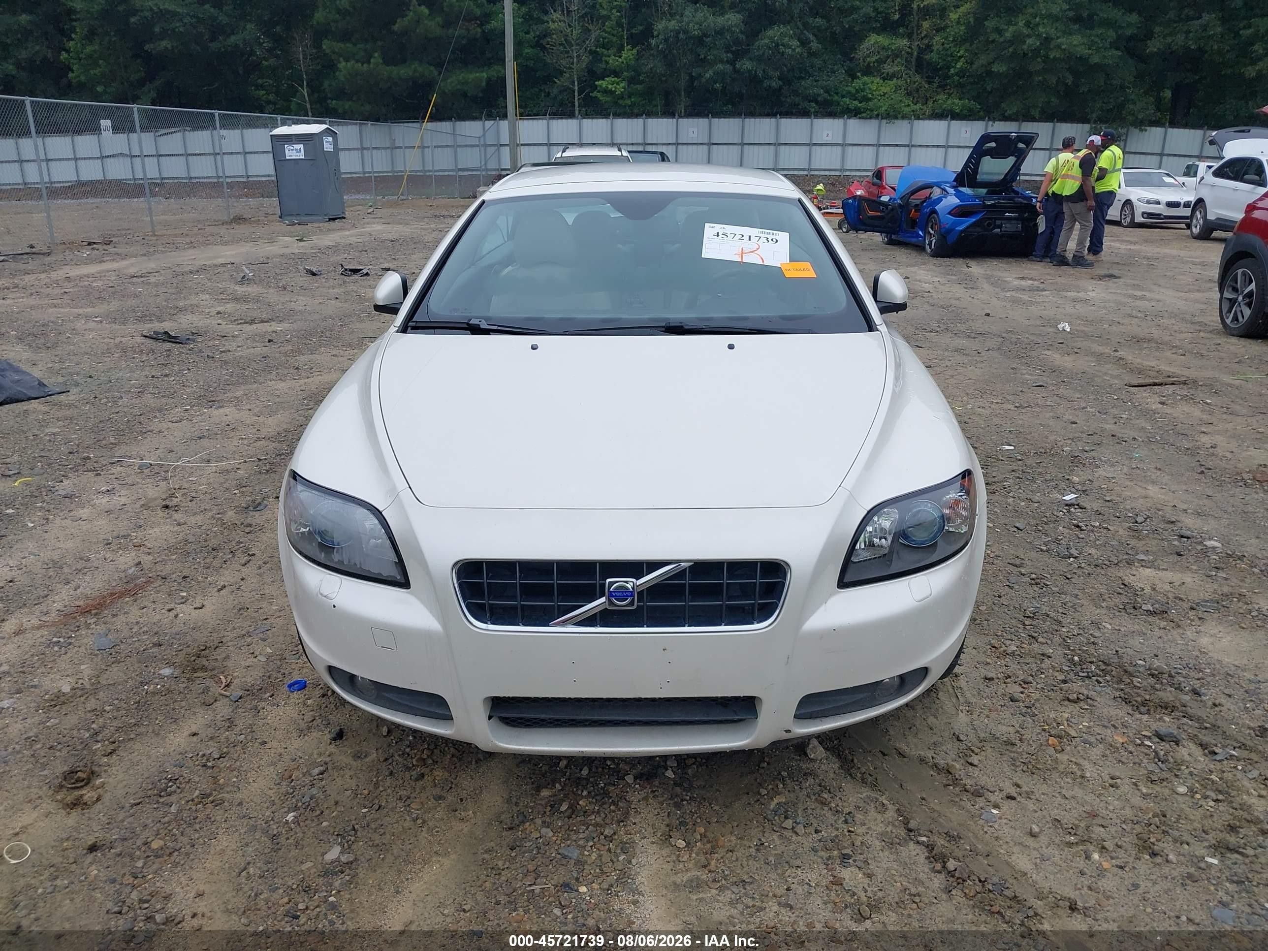 2007 Volvo C70 T5 White vin: YV1MC68267J021967