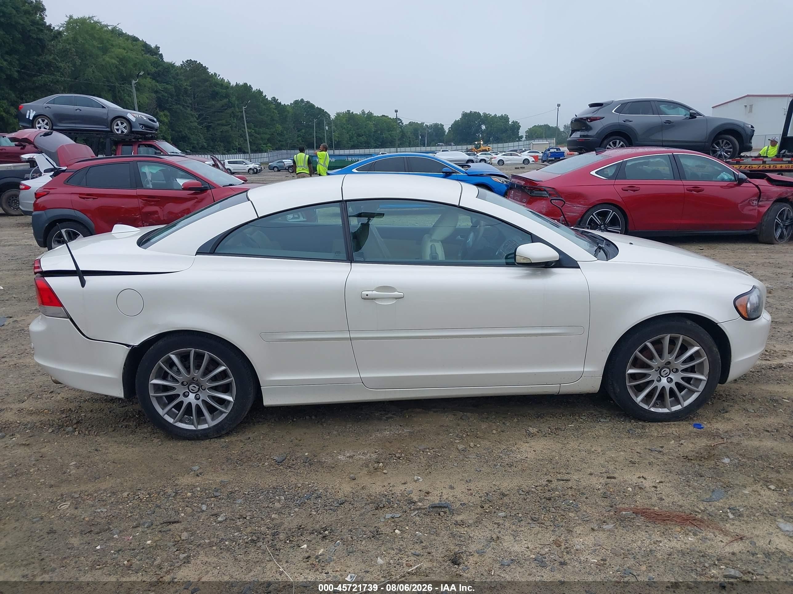 2007 Volvo C70 T5 White vin: YV1MC68267J021967