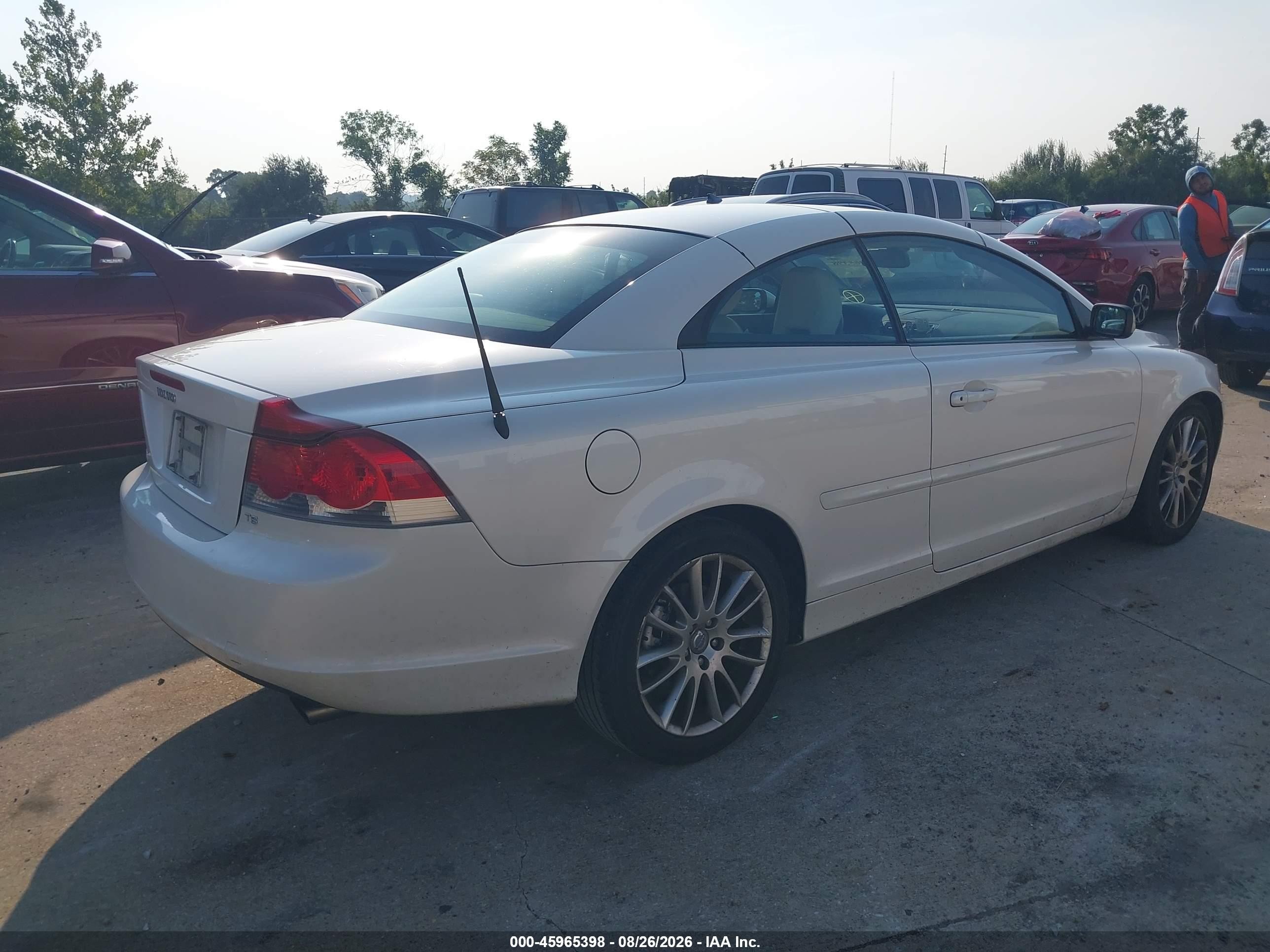 2007 Volvo C70 T5 White vin: YV1MC68287J010890