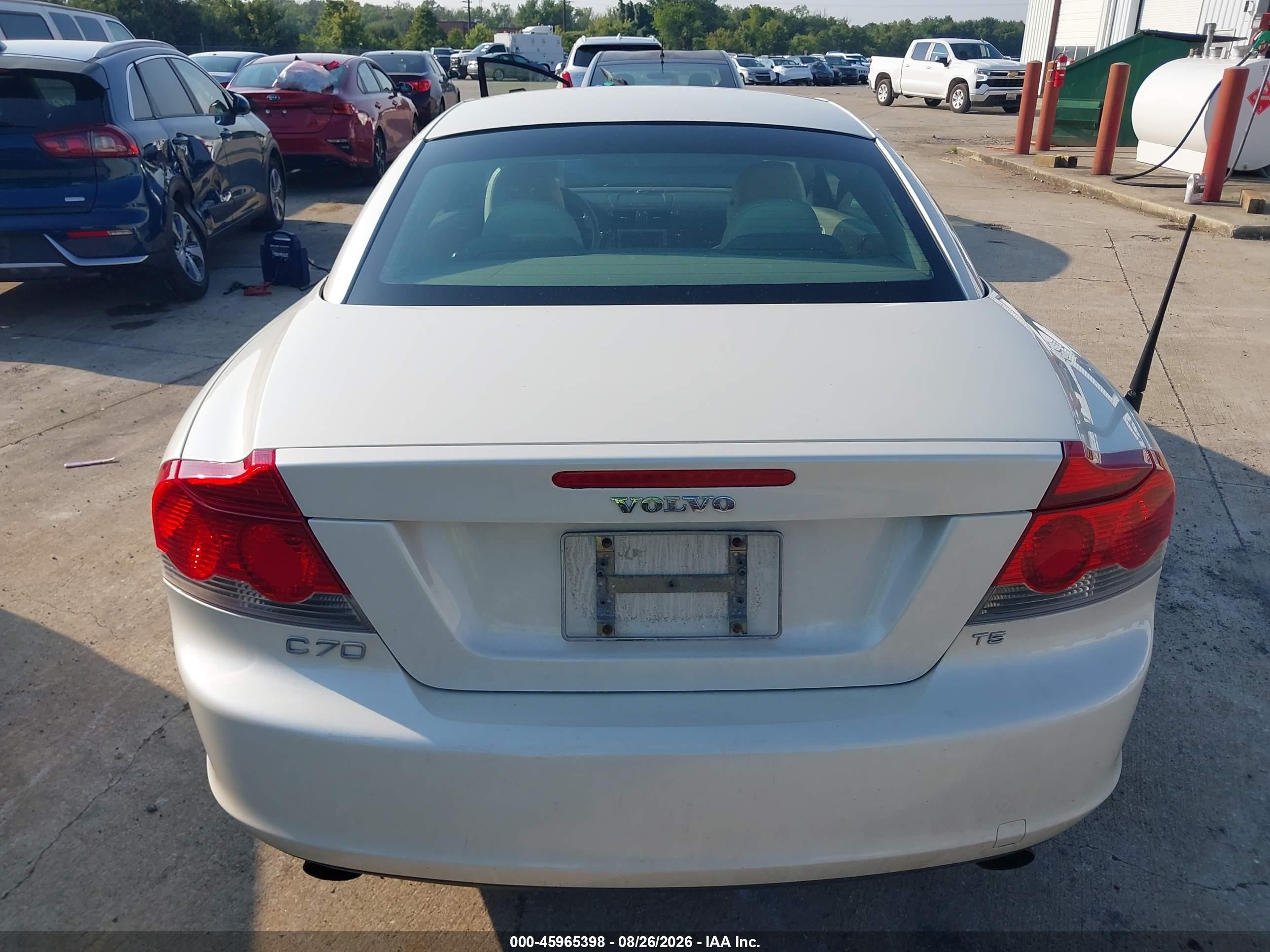 2007 Volvo C70 T5 White vin: YV1MC68287J010890