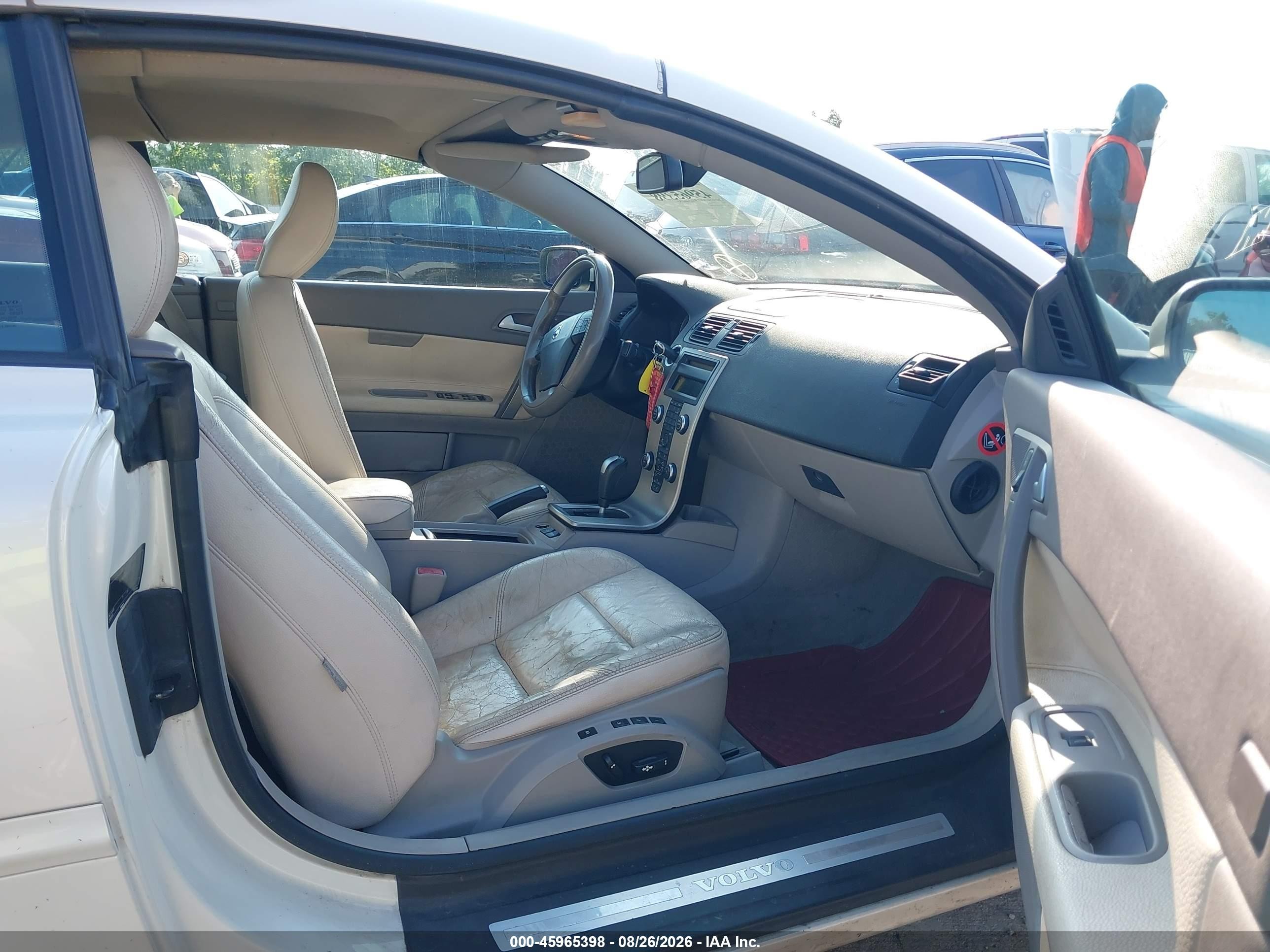 2007 Volvo C70 T5 White vin: YV1MC68287J010890