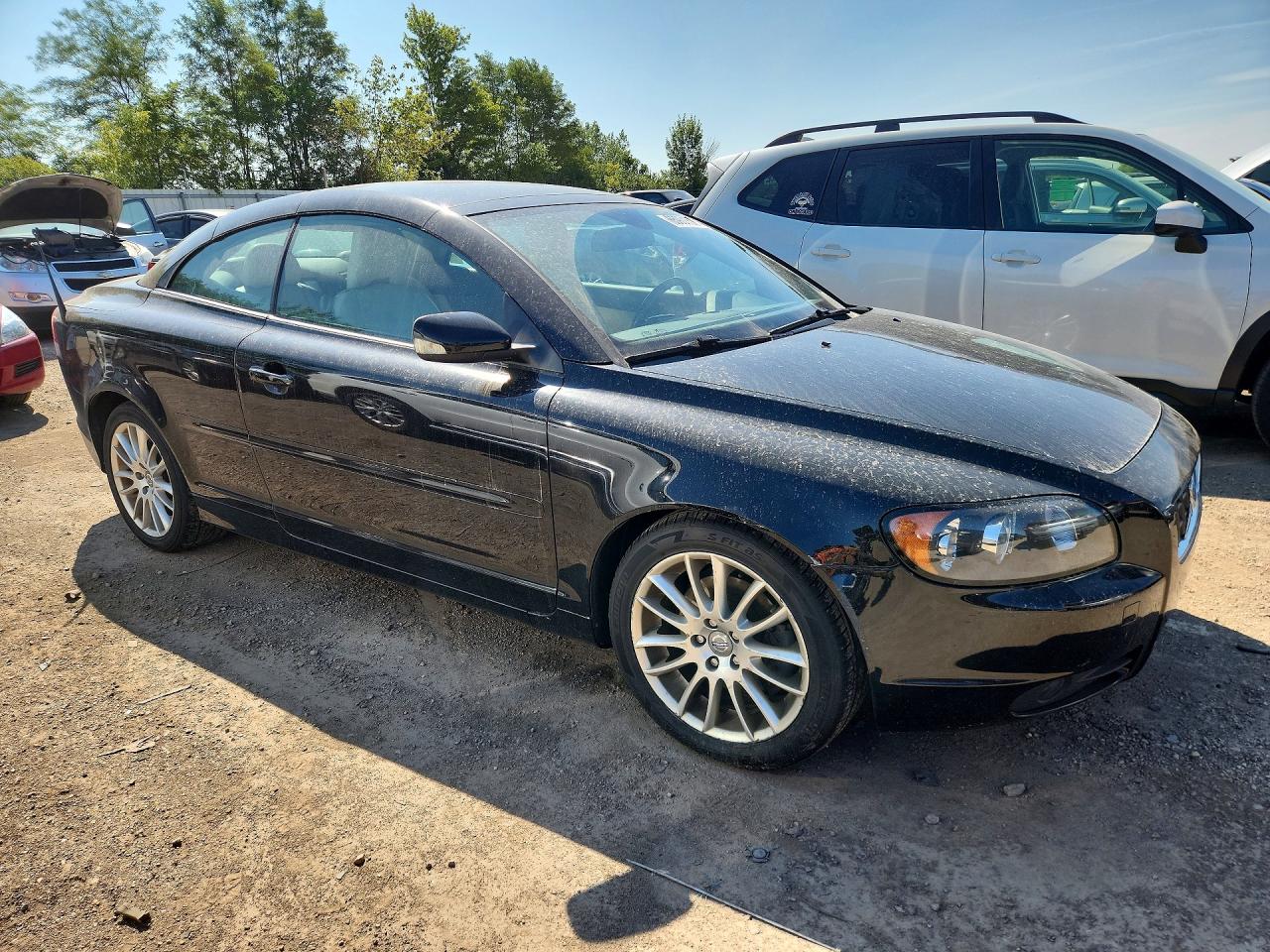 2007 Volvo C70 T5 Black vin: YV1MC68287J013823