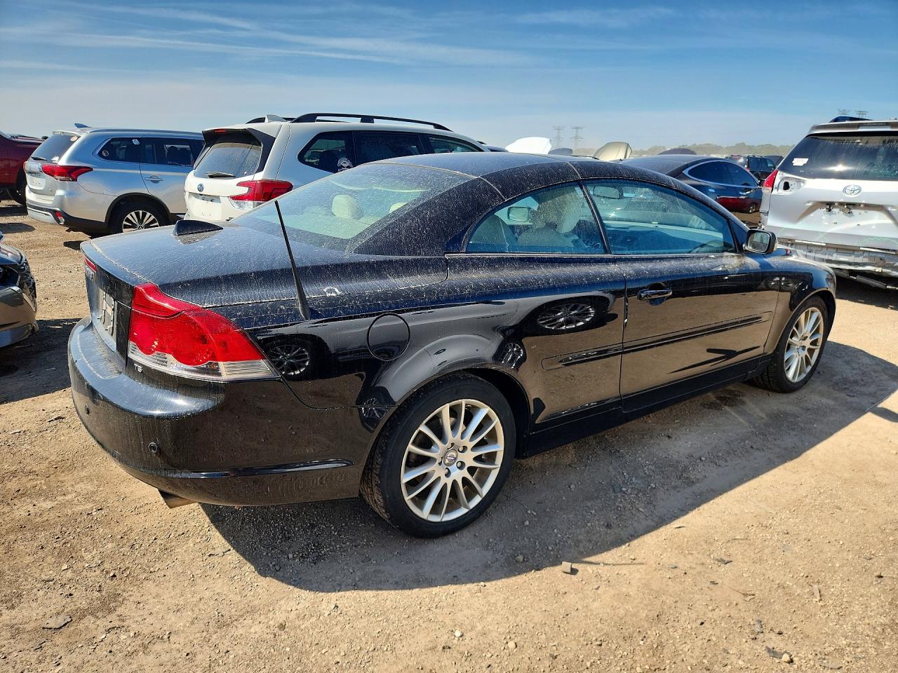 2007 Volvo C70 T5 Black vin: YV1MC68287J013823