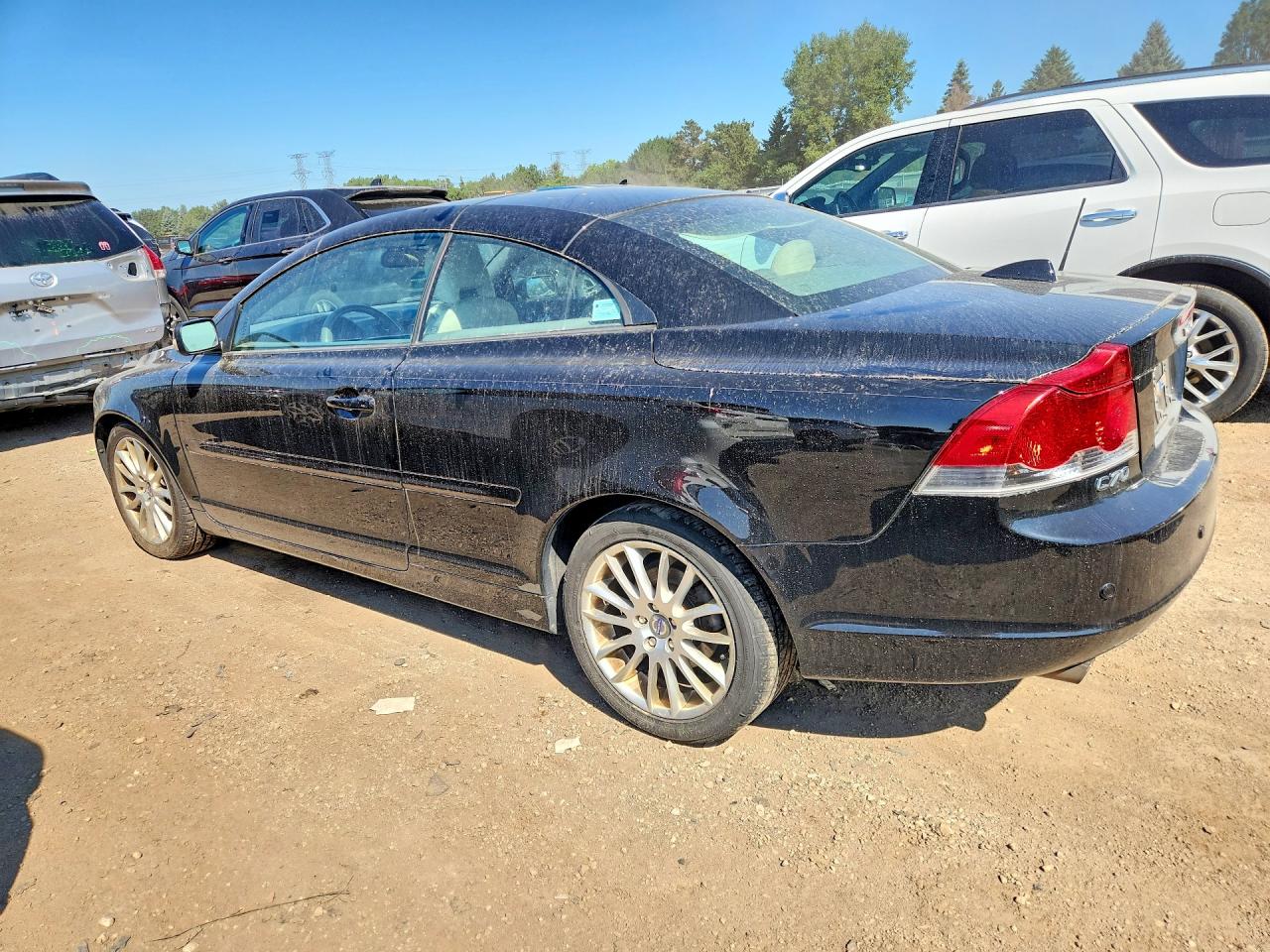 2007 Volvo C70 T5 Black vin: YV1MC68287J013823