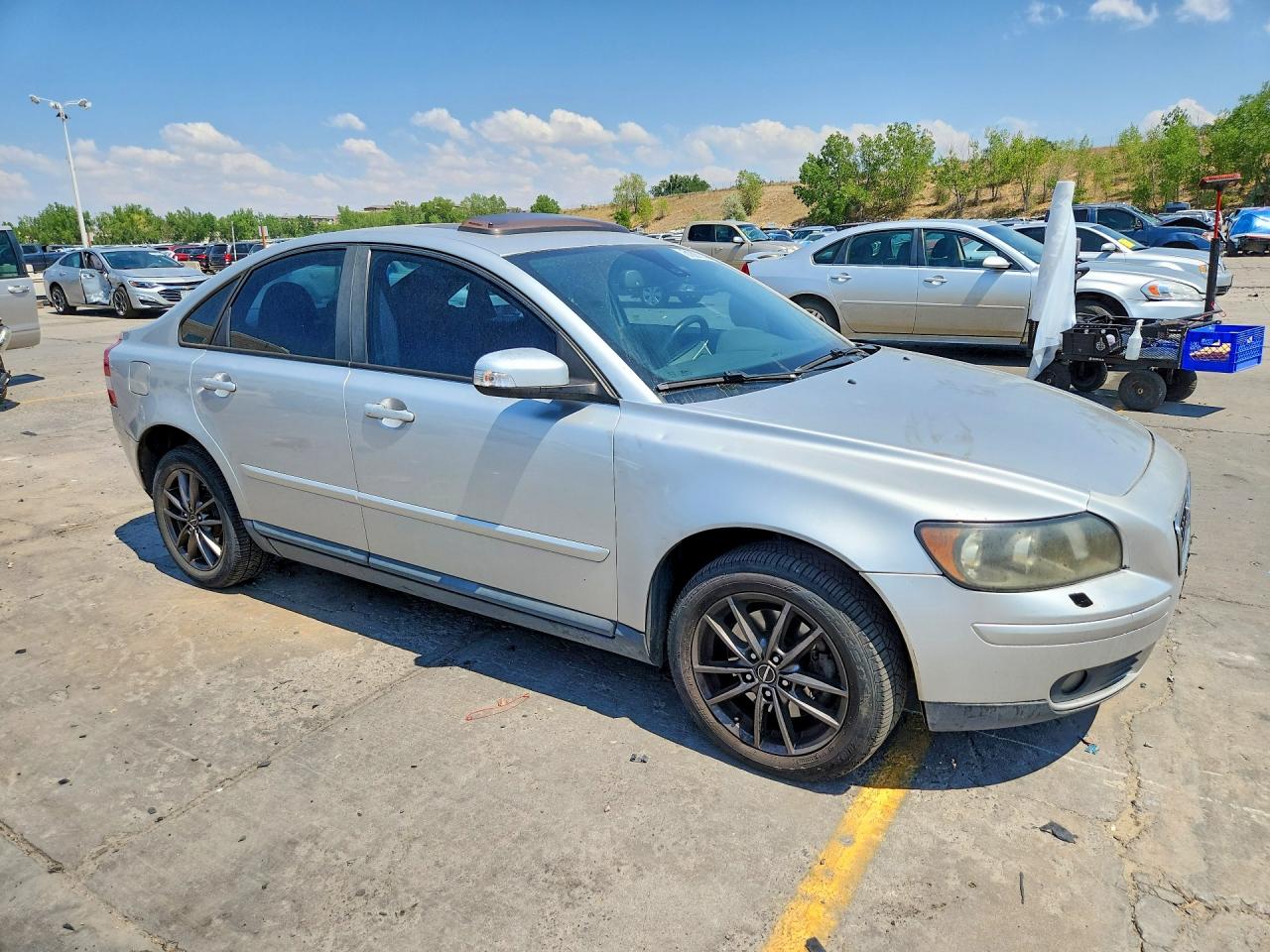 2007 Volvo S40 T5 Silver vin: YV1MH682372287782