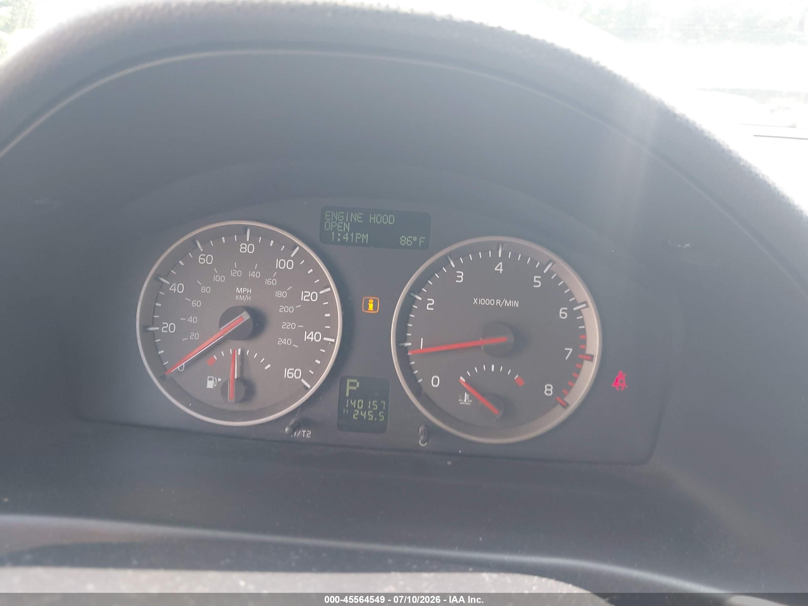2007 Volvo S40 T5 Silver vin: YV1MH682372294439