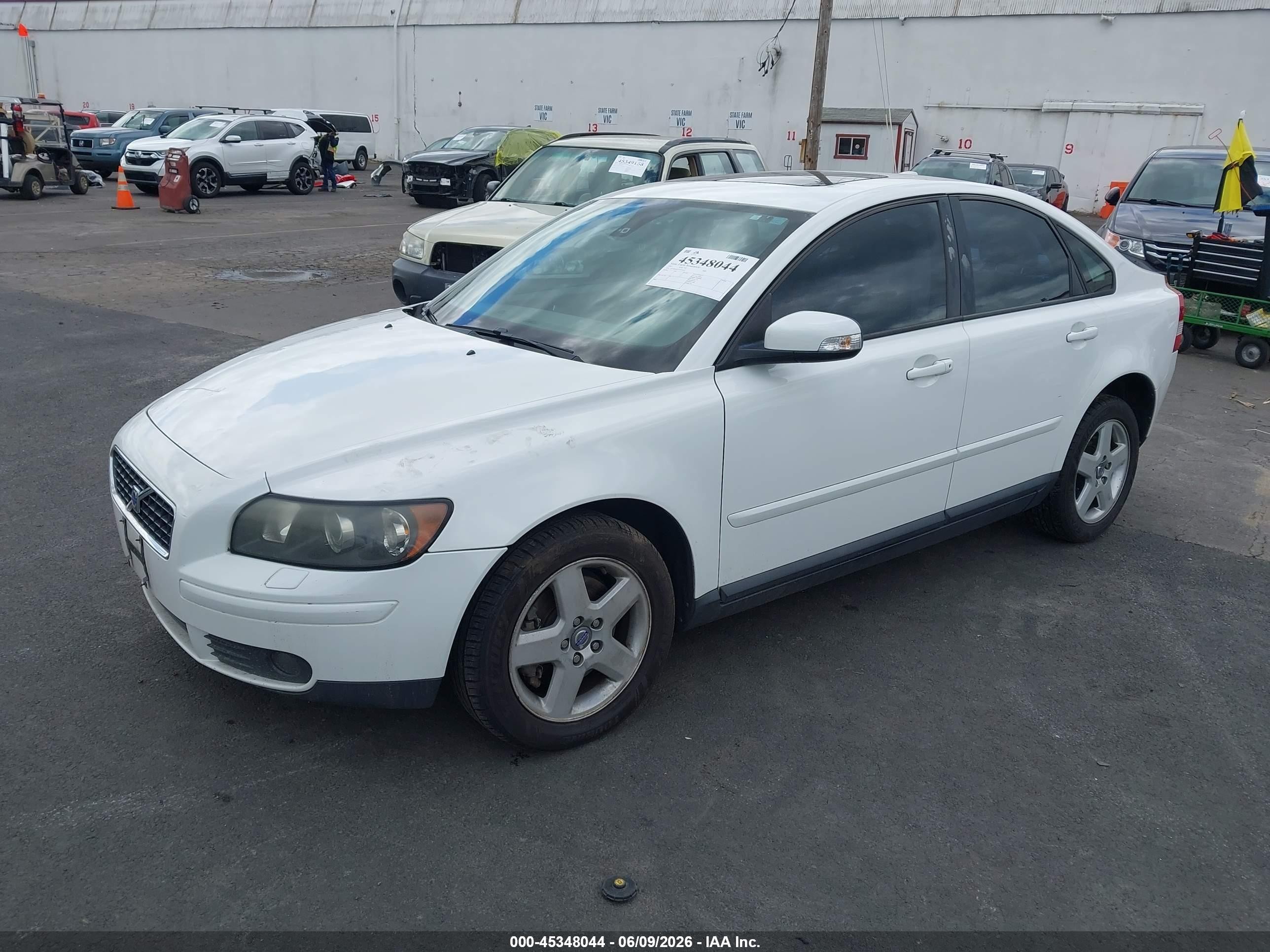 2007 Volvo S40 T5 White vin: YV1MH682372303852