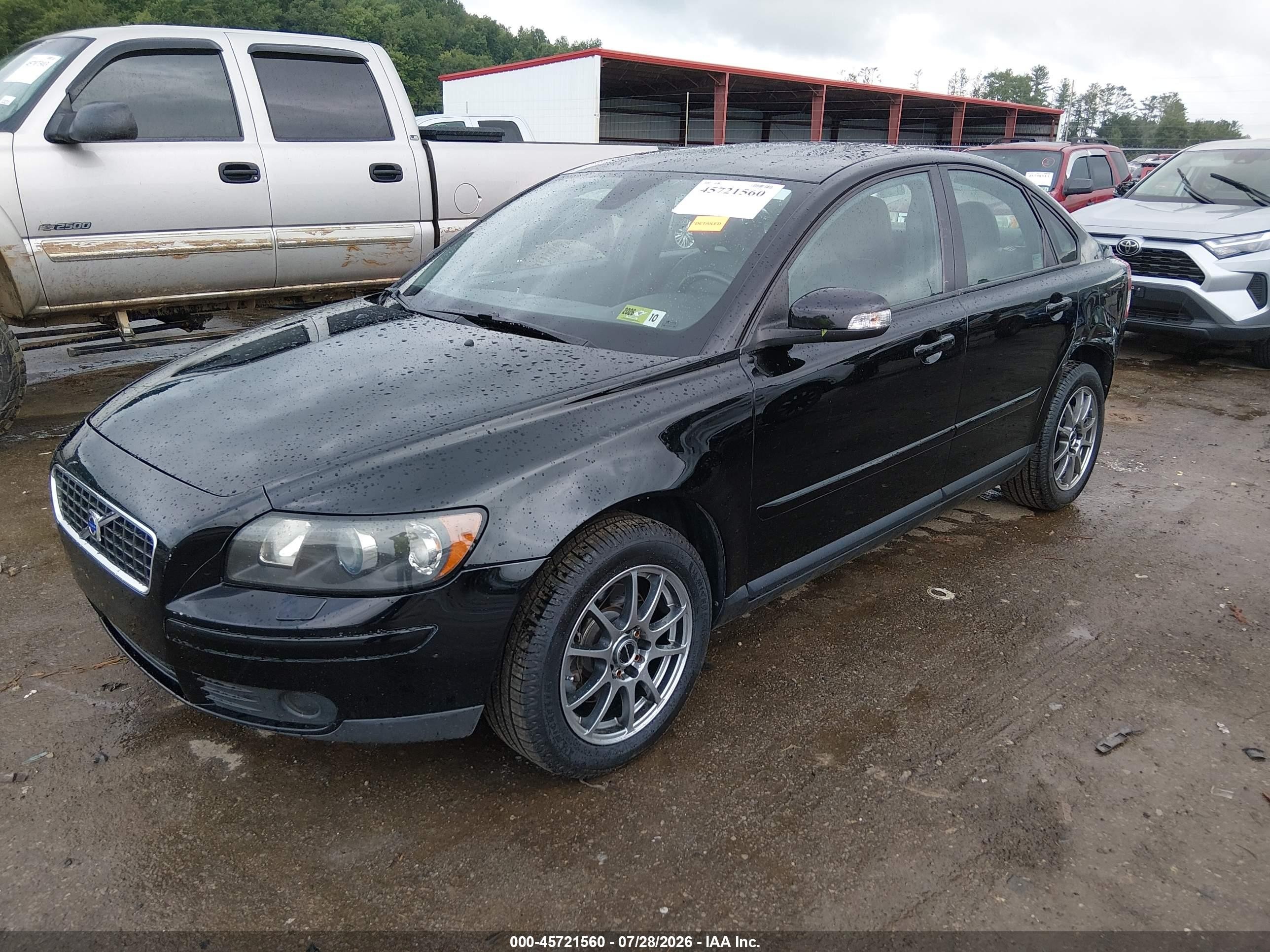 2007 Volvo S40 T5 Black vin: YV1MH682372304872