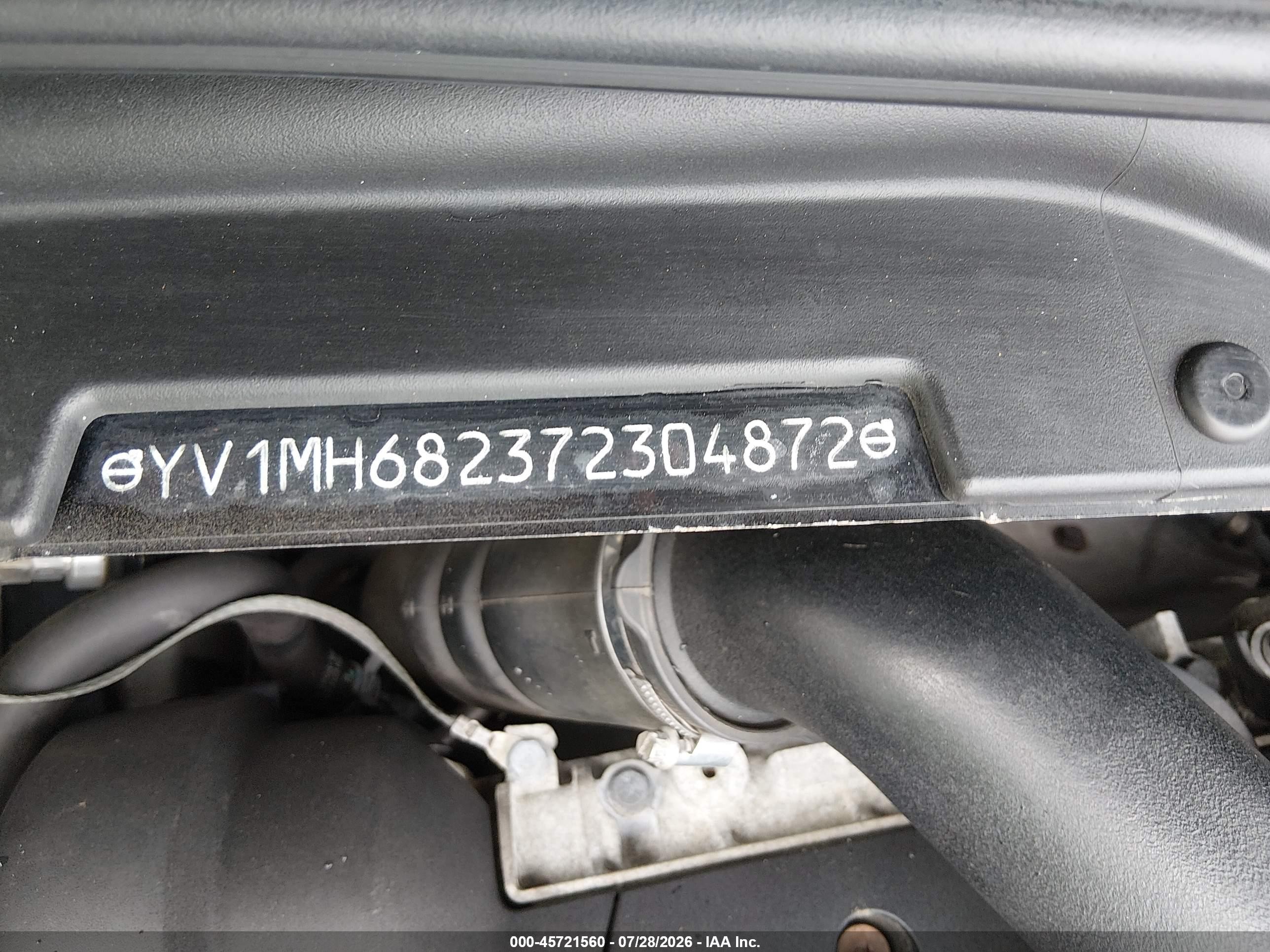 2007 Volvo S40 T5 Black vin: YV1MH682372304872