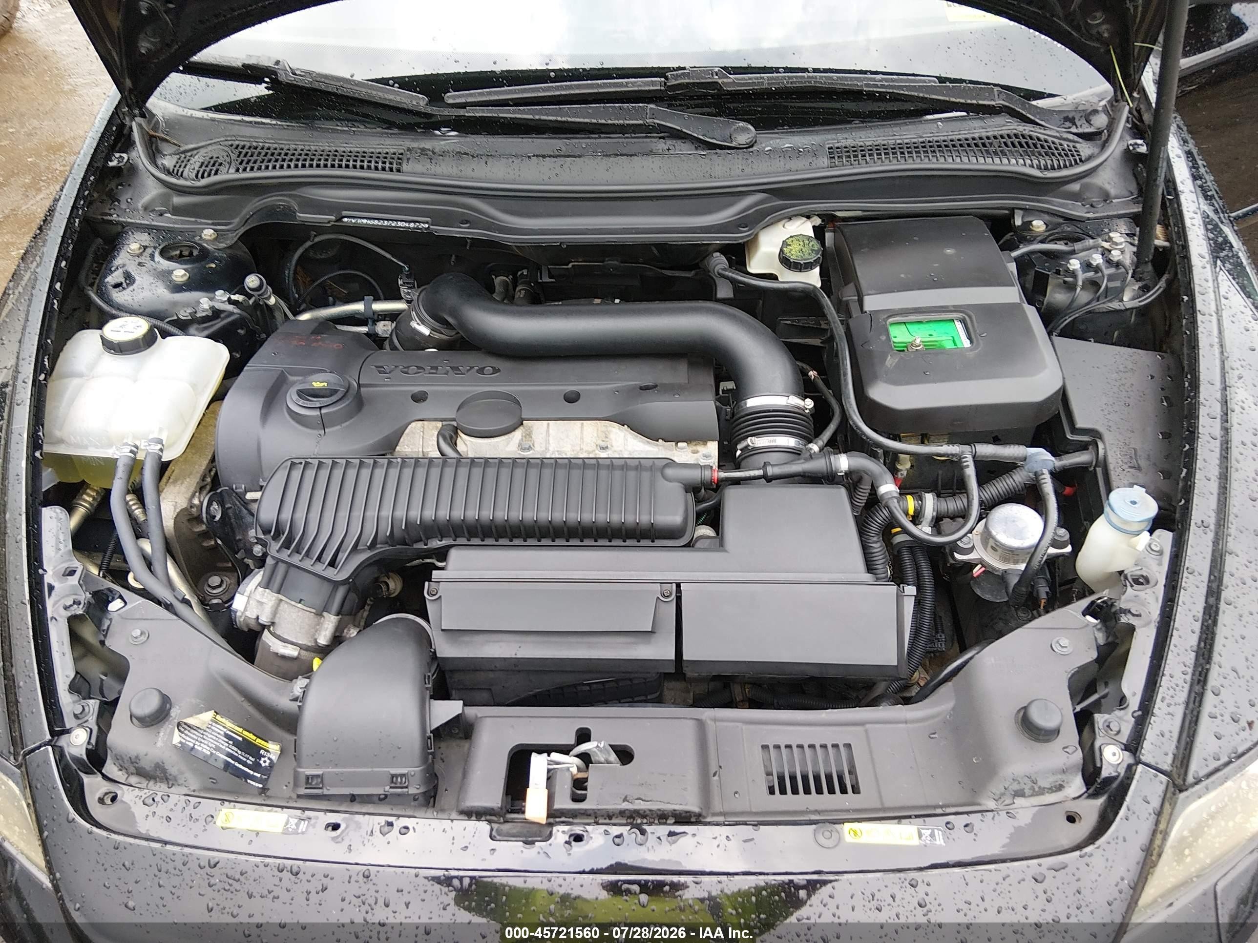 2007 Volvo S40 T5 Black vin: YV1MH682372304872