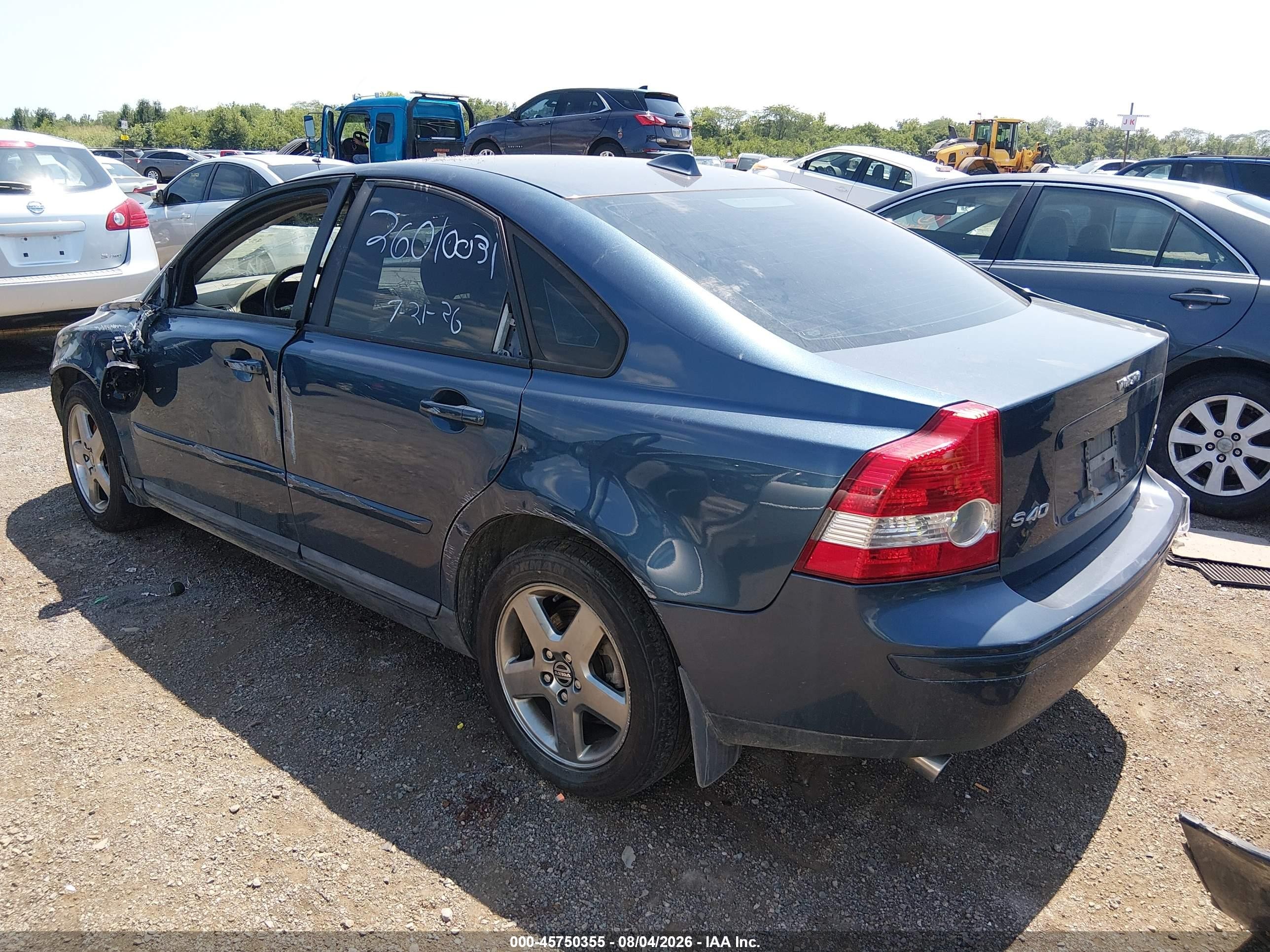 2007 Volvo S40 T5 Blue vin: YV1MH682472303827