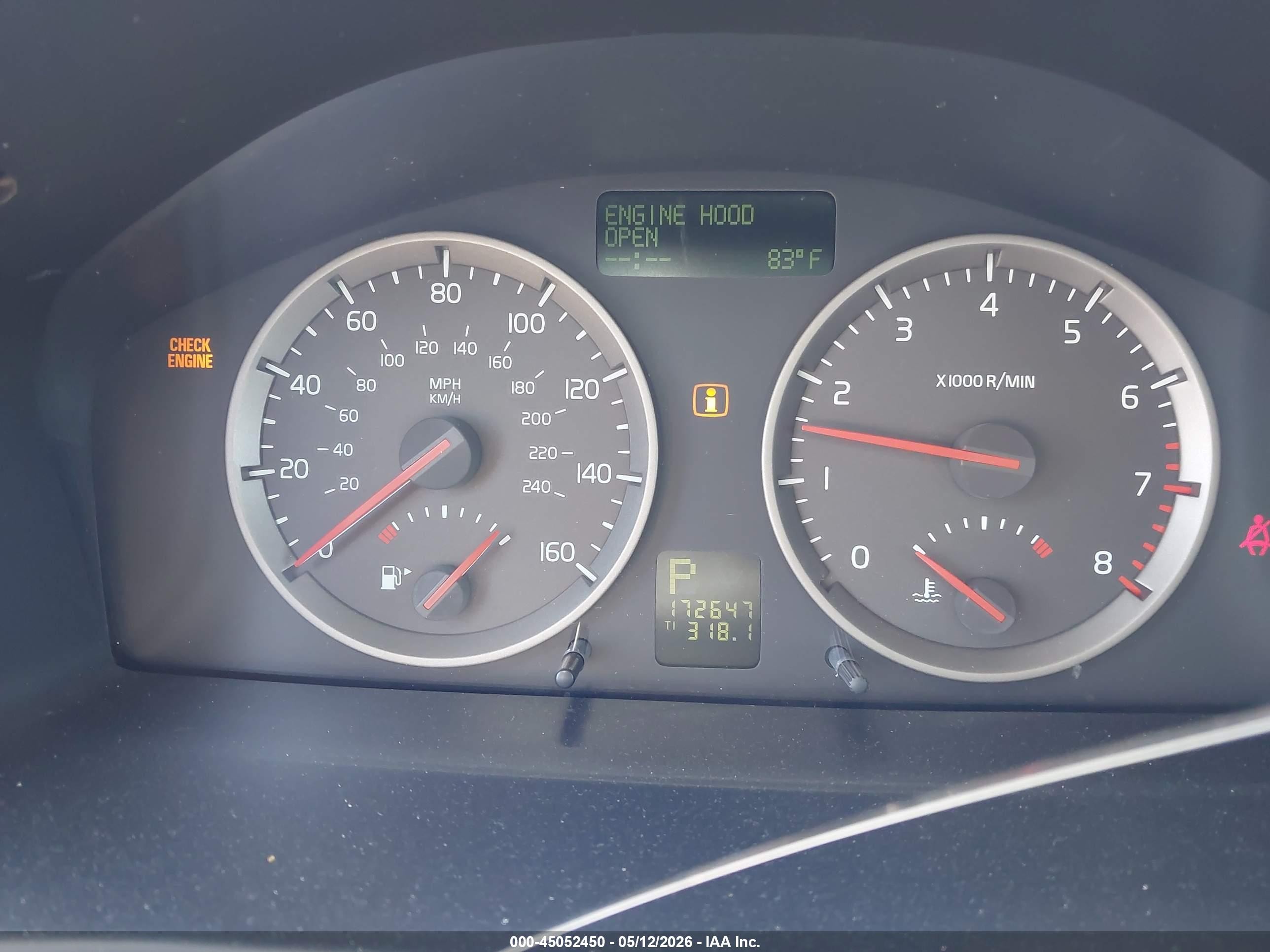 2006 Volvo V50 T5 Gray vin: YV1MJ682X62160871