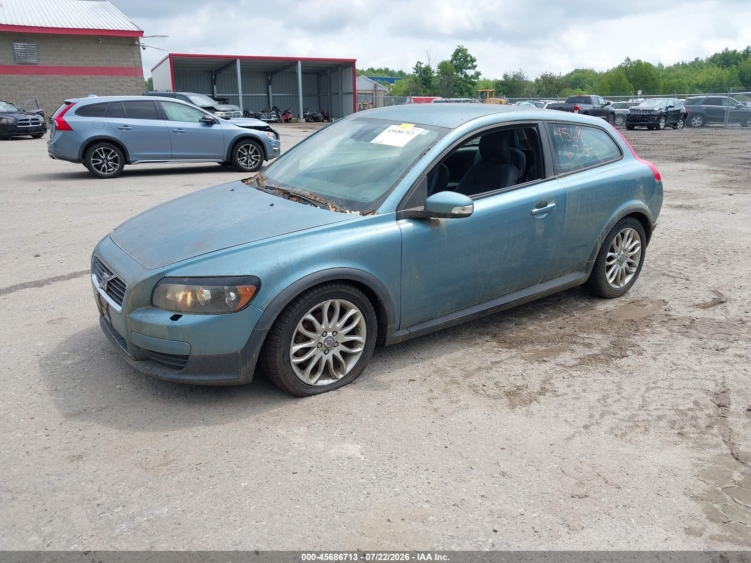 2008 Volvo C30 T5 R-design/t5 Version 1.0/t5 Version 2.0 Blue vin: YV1MK672182054990