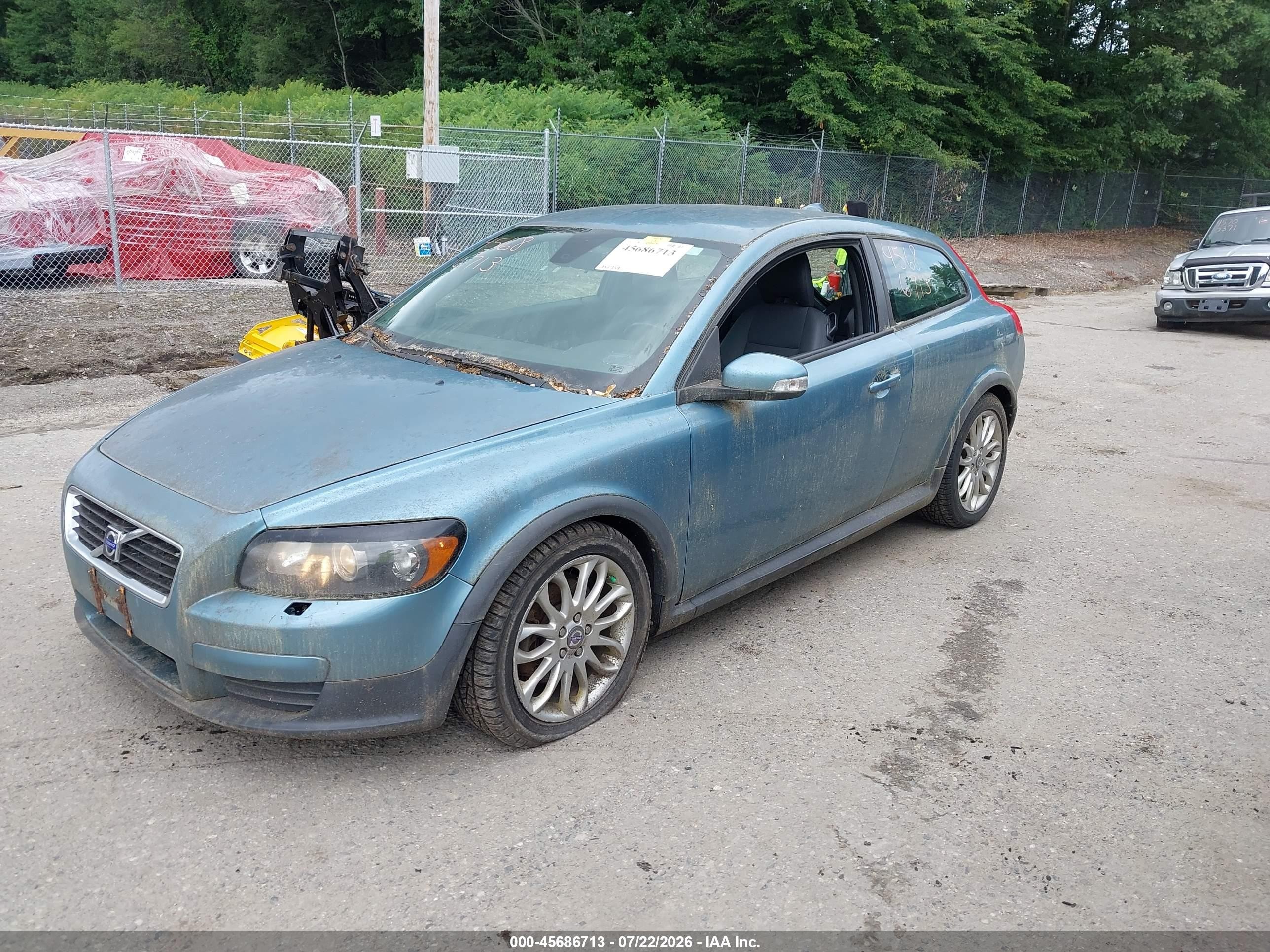 2008 Volvo C30 T5 R-design/t5 Version 1.0/t5 Version 2.0 Blue vin: YV1MK672182054990