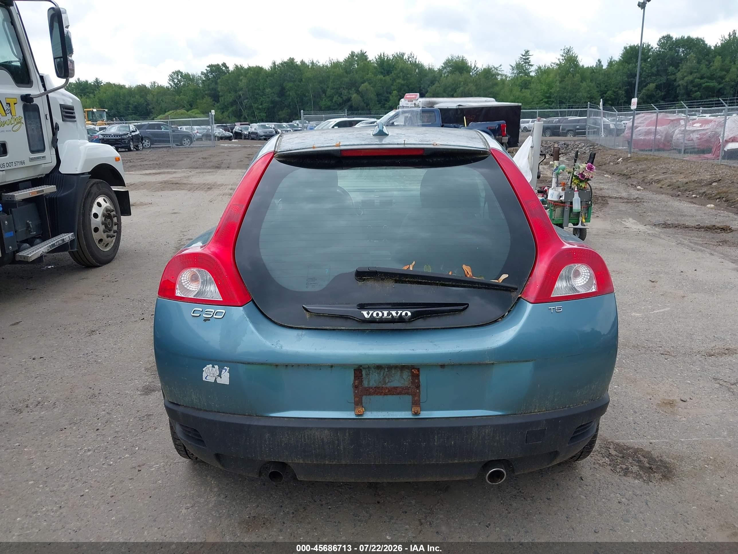 2008 Volvo C30 T5 R-design/t5 Version 1.0/t5 Version 2.0 Blue vin: YV1MK672182054990