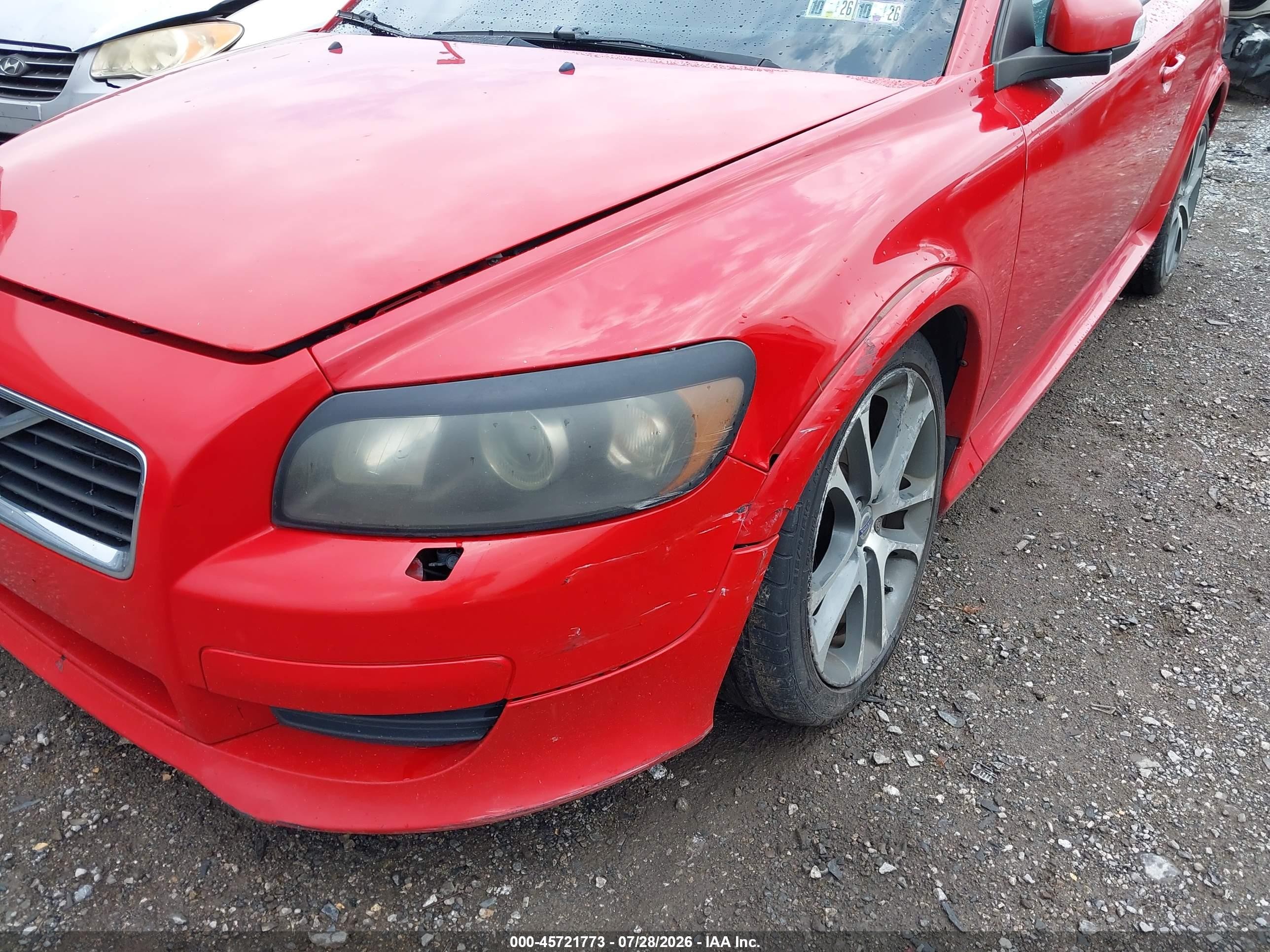 2008 Volvo C30 T5 R-design/t5 Version 1.0/t5 Version 2.0 Red vin: YV1MK672182055265