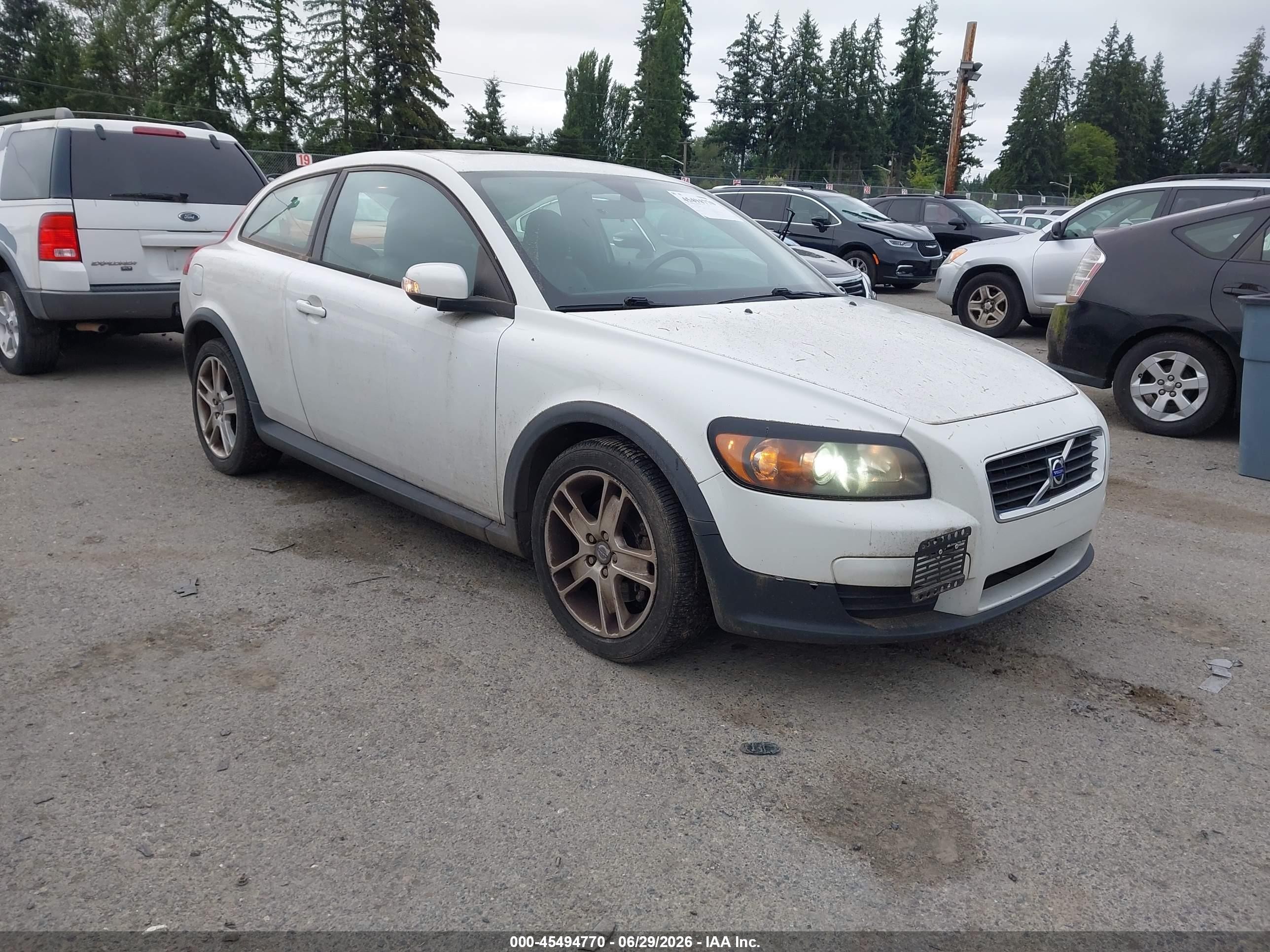 2008 Volvo C30 T5 R-design/t5 Version 1.0/t5 Version 2.0 White vin: YV1MK672182069005