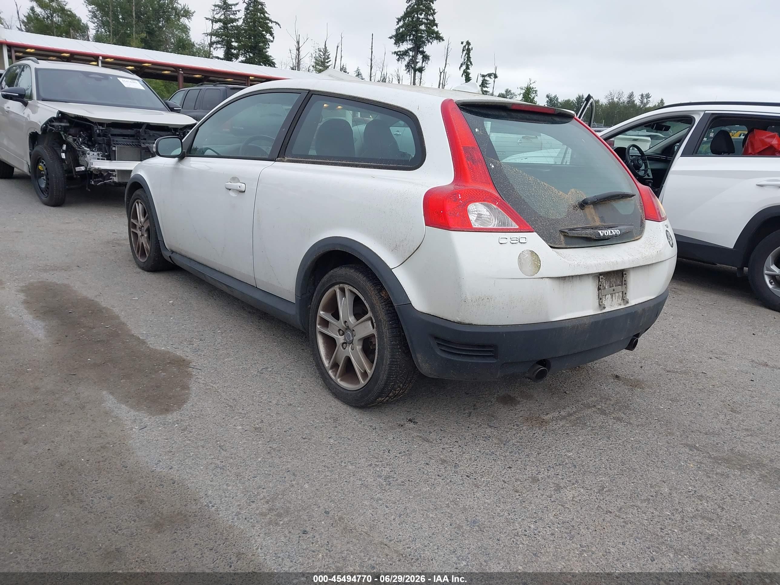 2008 Volvo C30 T5 R-design/t5 Version 1.0/t5 Version 2.0 White vin: YV1MK672182069005