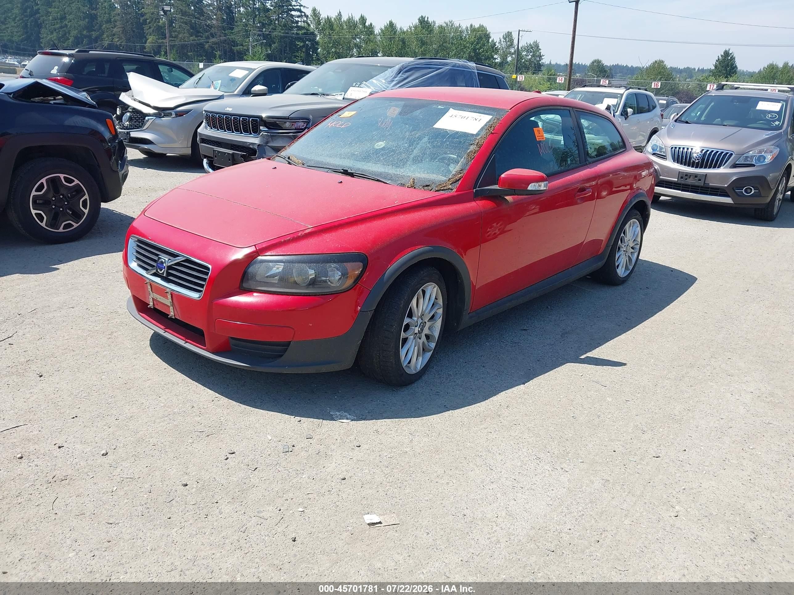 2009 Volvo C30 T5/t5 R-design Red vin: YV1MK672192127650