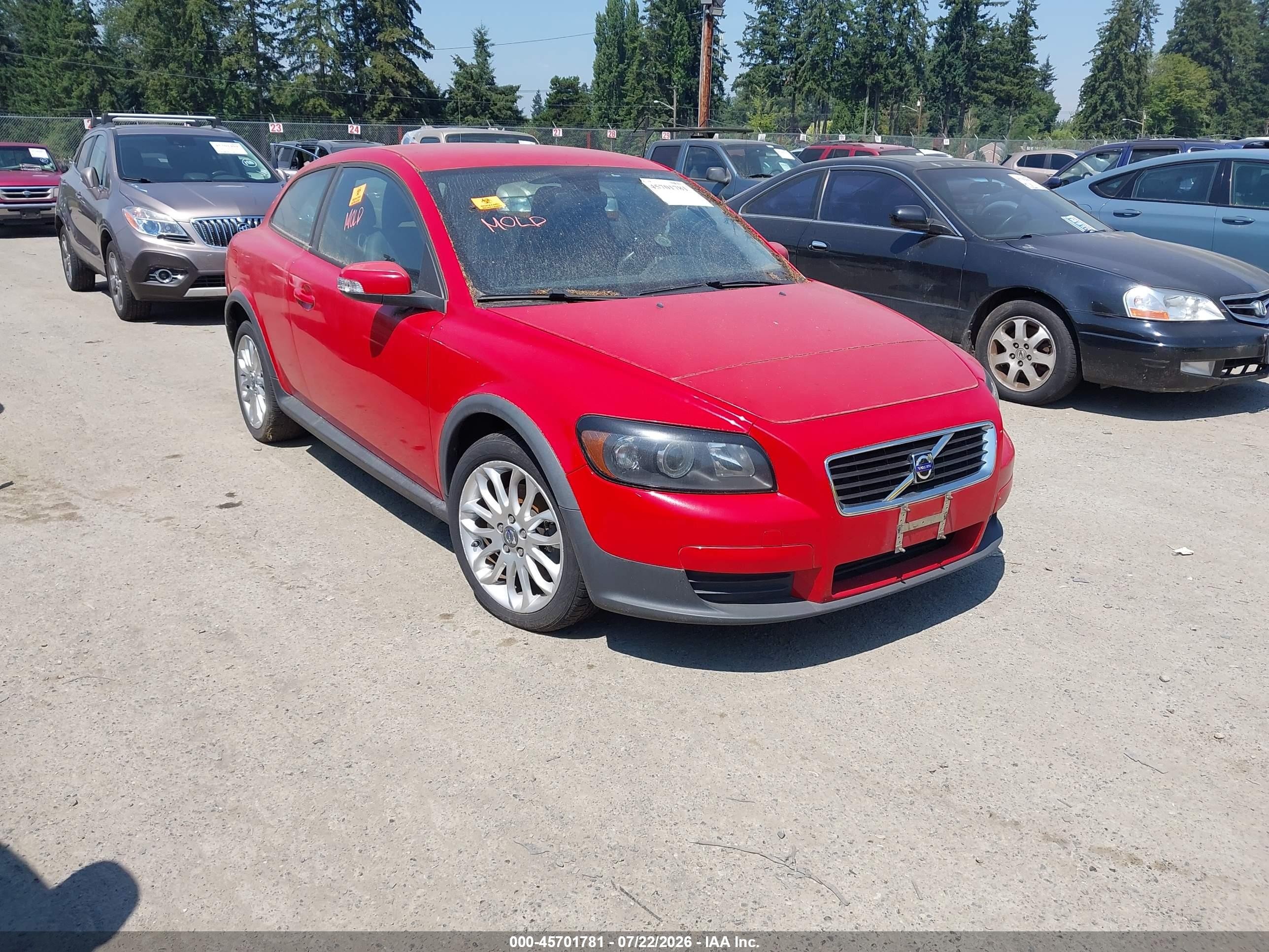 2009 Volvo C30 T5/t5 R-design Red vin: YV1MK672192127650