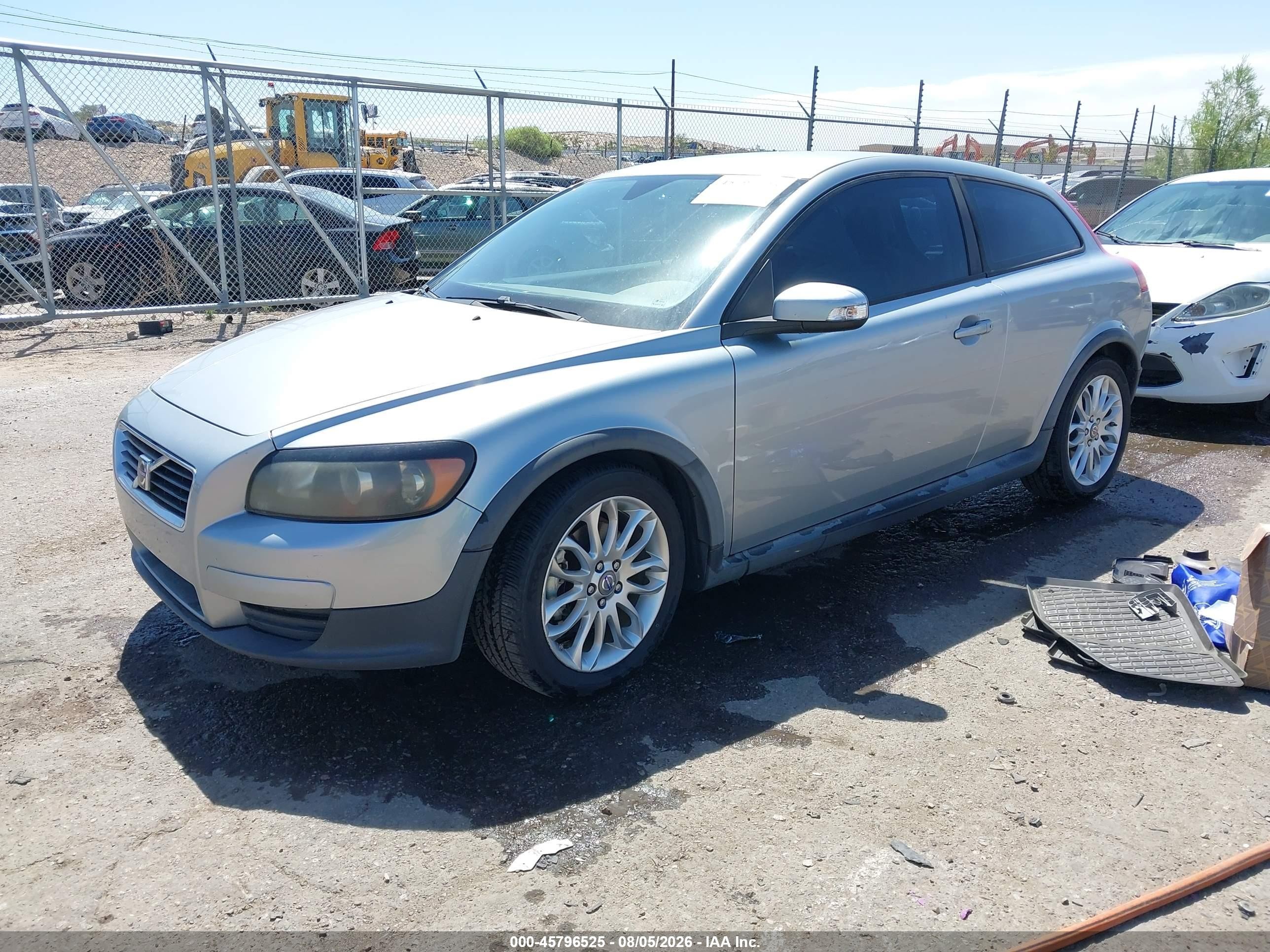 2008 Volvo C30 T5 R-design/t5 Version 1.0/t5 Version 2.0 Silver vin: YV1MK672382082077