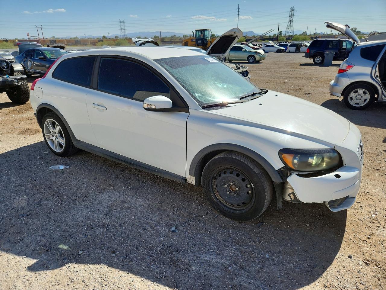 2009 Volvo C30 T5 White vin: YV1MK672392147639