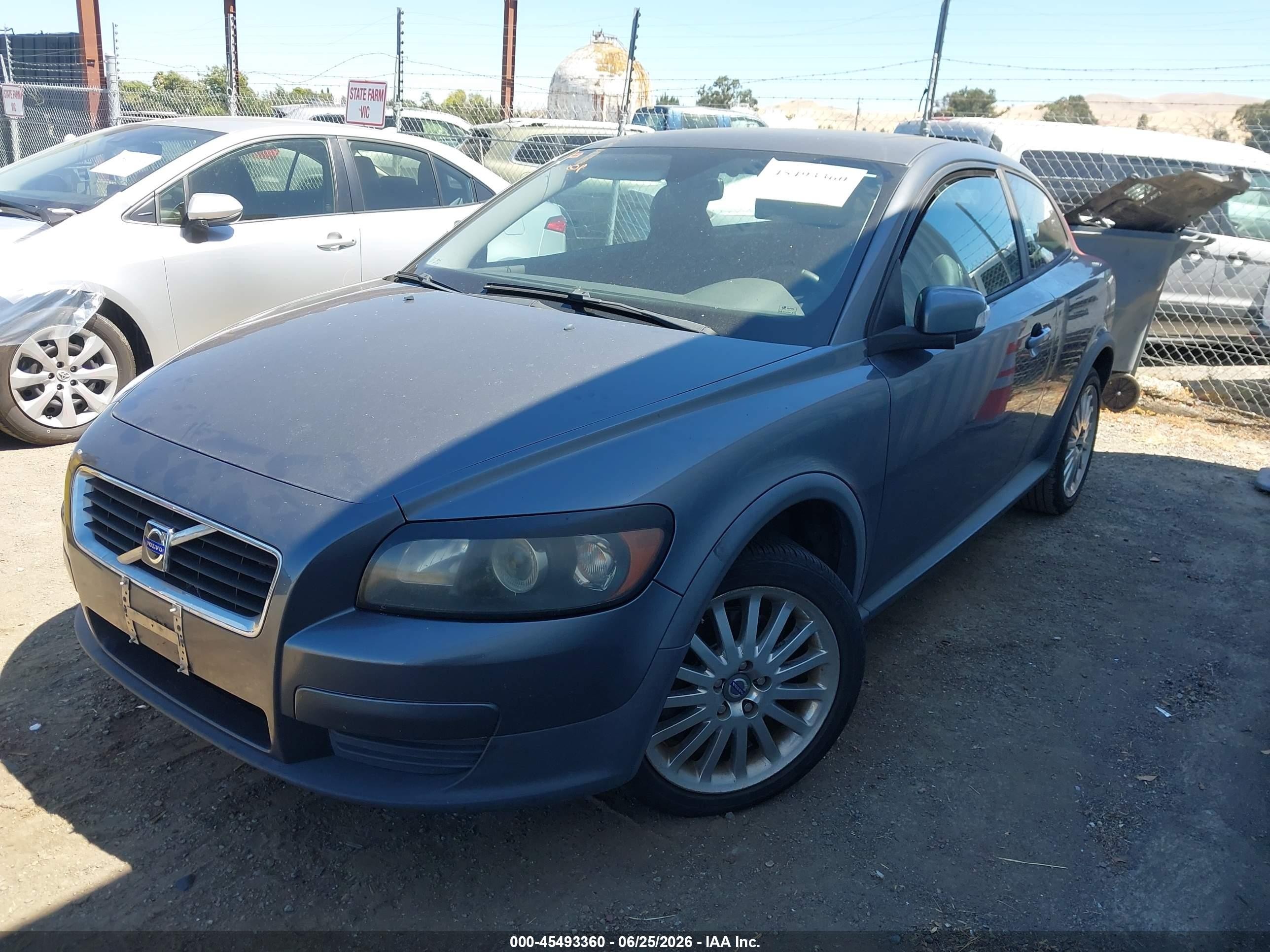 2008 Volvo C30 R-design/t5 Version 1.0/t5 Version 2.0/version 1.0/version 2.0 Gray vin: YV1MK672482070052