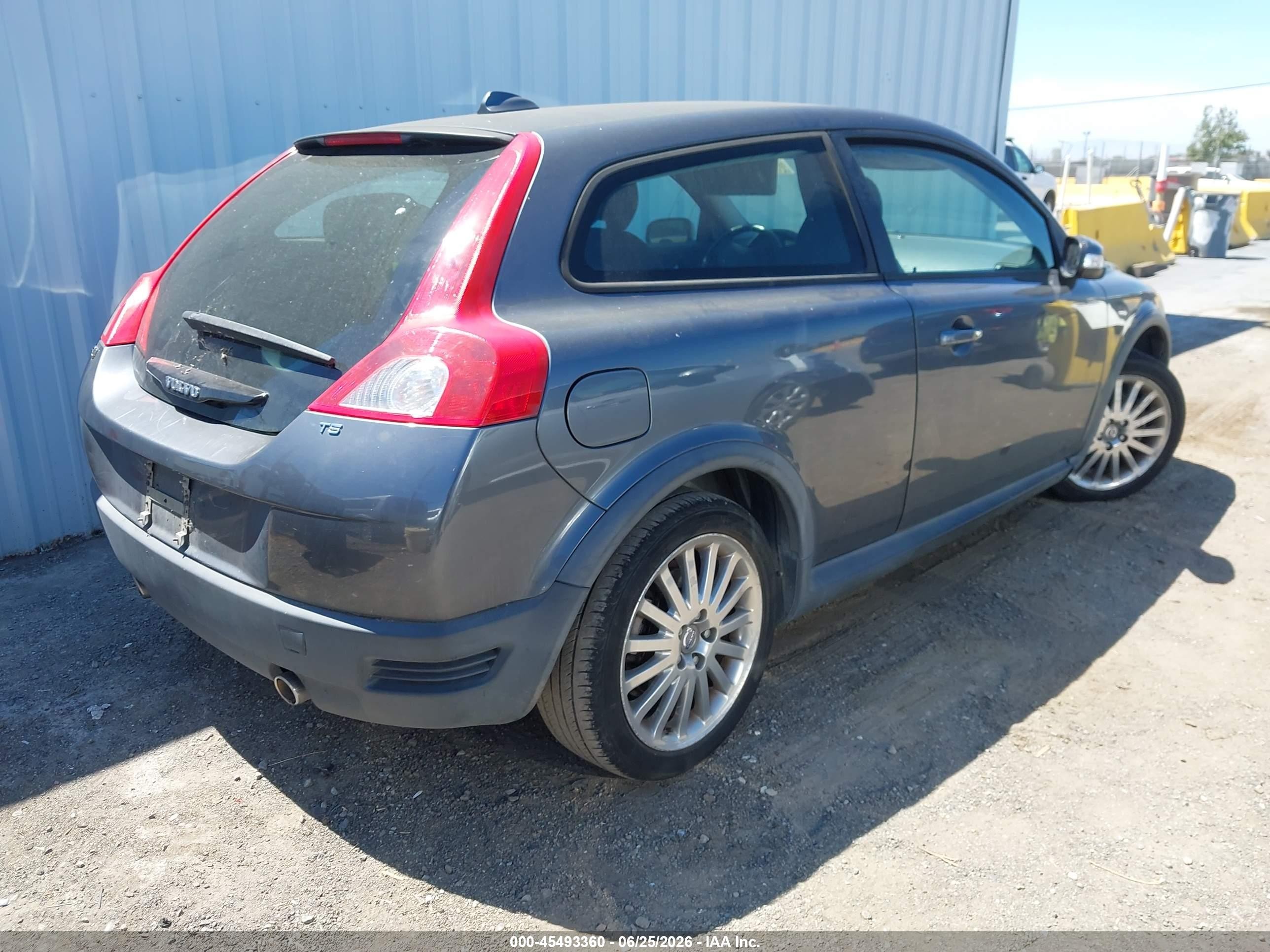 2008 Volvo C30 R-design/t5 Version 1.0/t5 Version 2.0/version 1.0/version 2.0 Gray vin: YV1MK672482070052