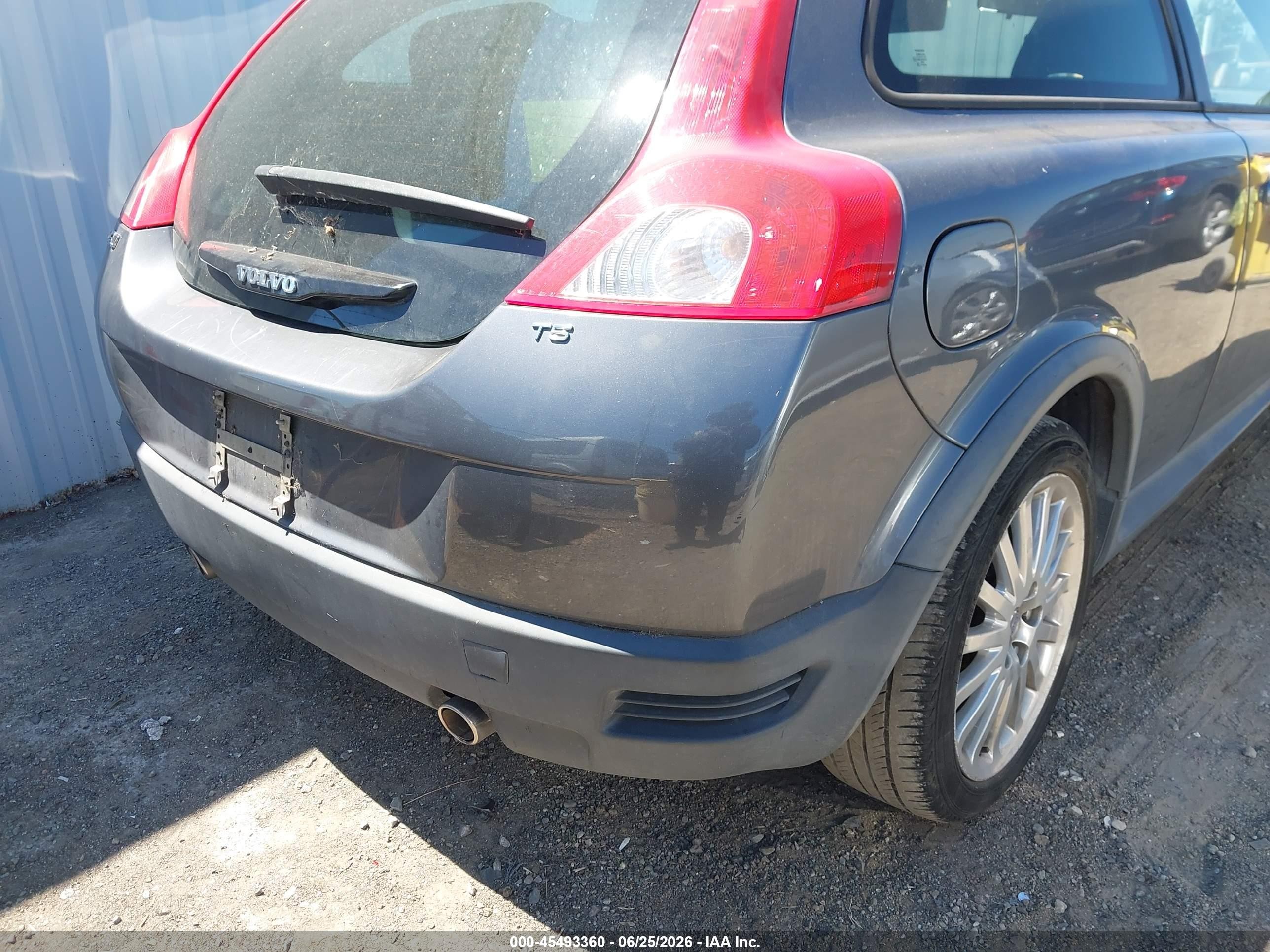 2008 Volvo C30 R-design/t5 Version 1.0/t5 Version 2.0/version 1.0/version 2.0 Gray vin: YV1MK672482070052