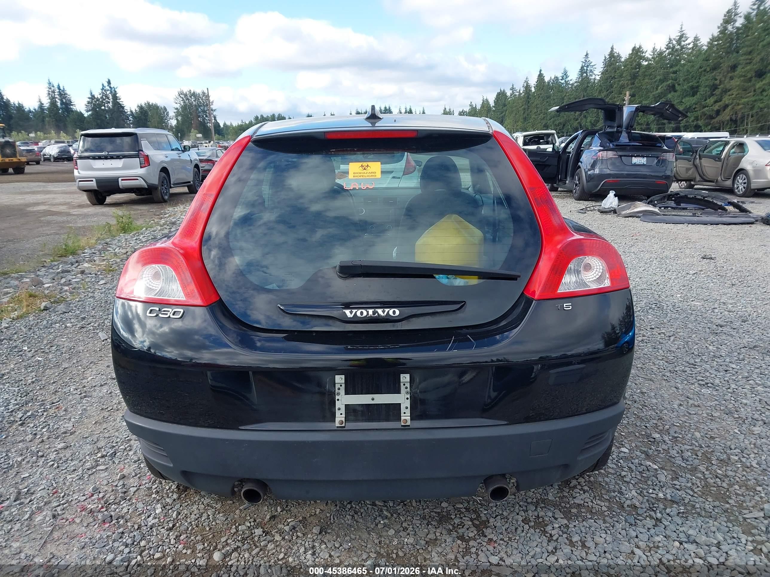 2008 Volvo C30 T5 R-design/t5 Version 1.0/t5 Version 2.0 Черный vin: YV1MK672682080565