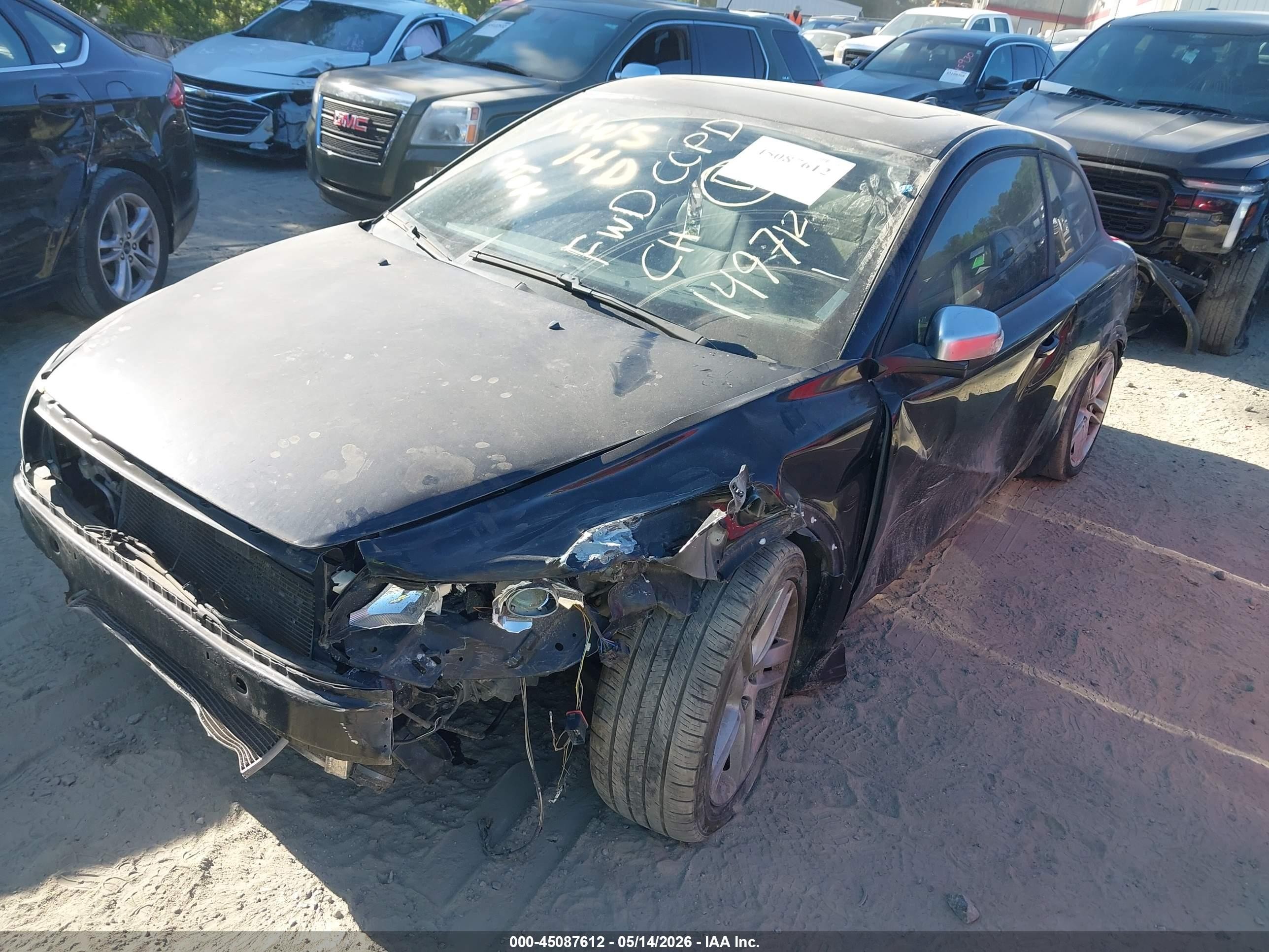 2009 Volvo C30 T5/t5 R-design Black vin: YV1MK672892149712