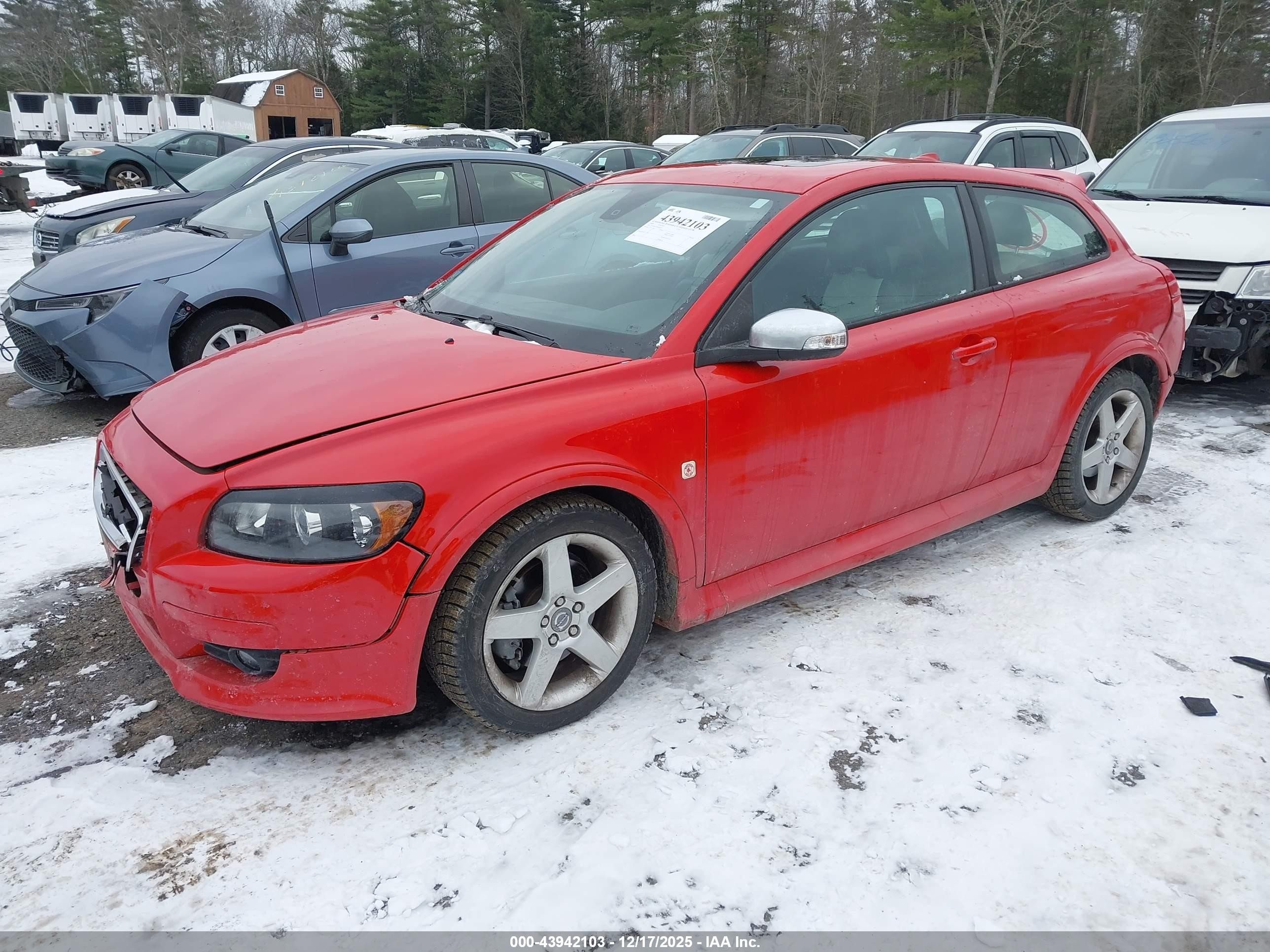 2008 Volvo C30 T5 R-design/t5 Version 1.0/t5 Version 2.0 Red vin: YV1MK672982069351