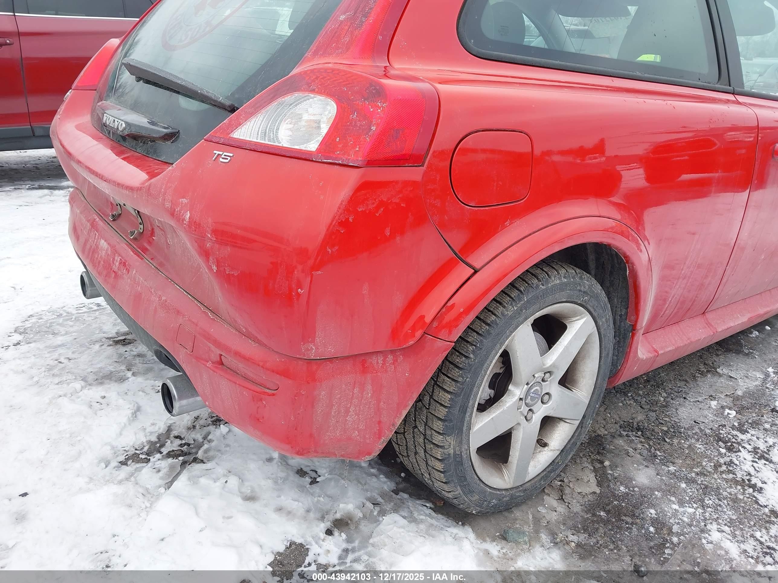 2008 Volvo C30 T5 R-design/t5 Version 1.0/t5 Version 2.0 Red vin: YV1MK672982069351