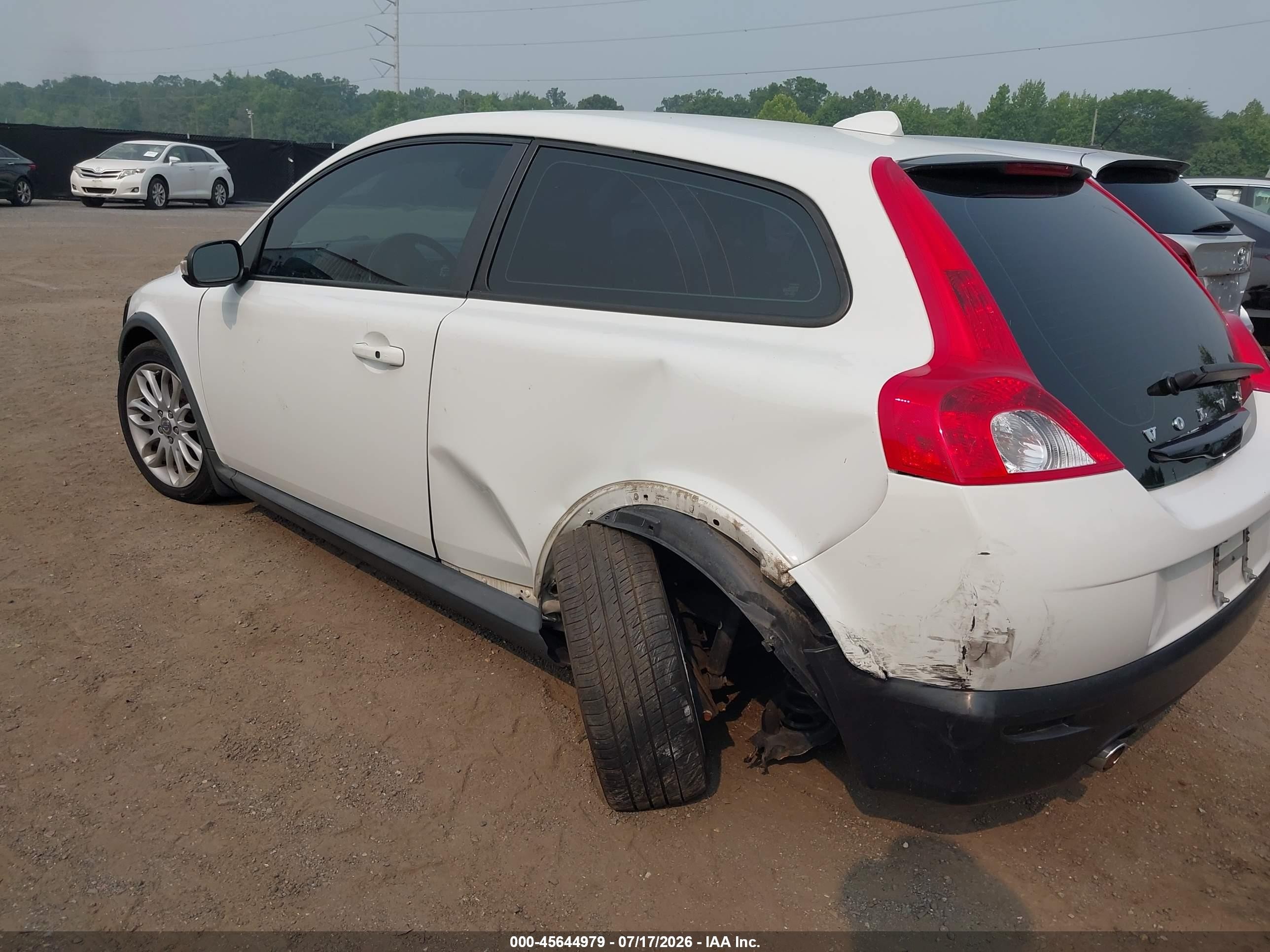 2009 Volvo C30 T5/t5 R-design White vin: YV1MK672X92143698