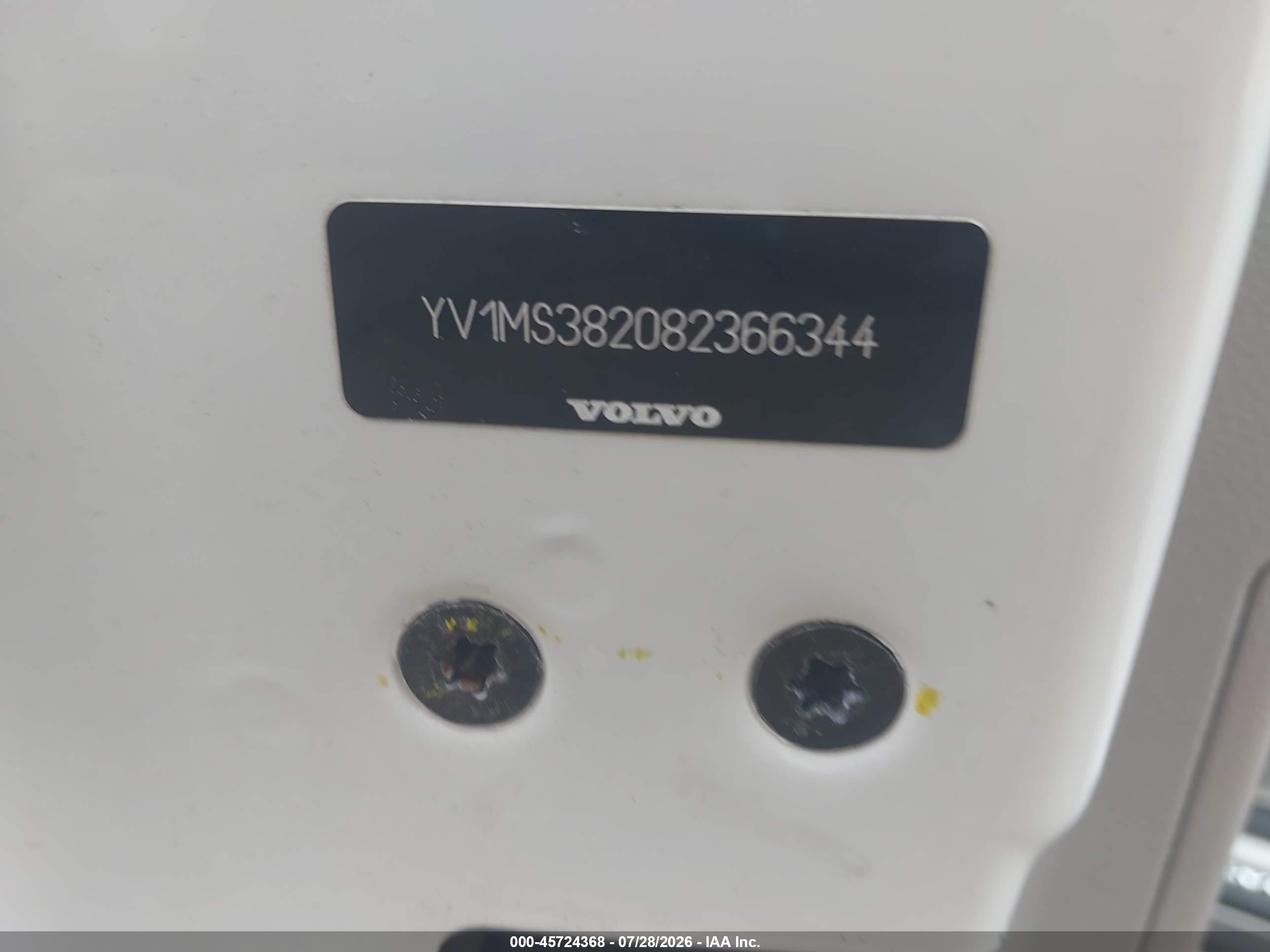 2008 Volvo S40 2.4l/2.4l W/snrf Белый vin: YV1MS382082366344