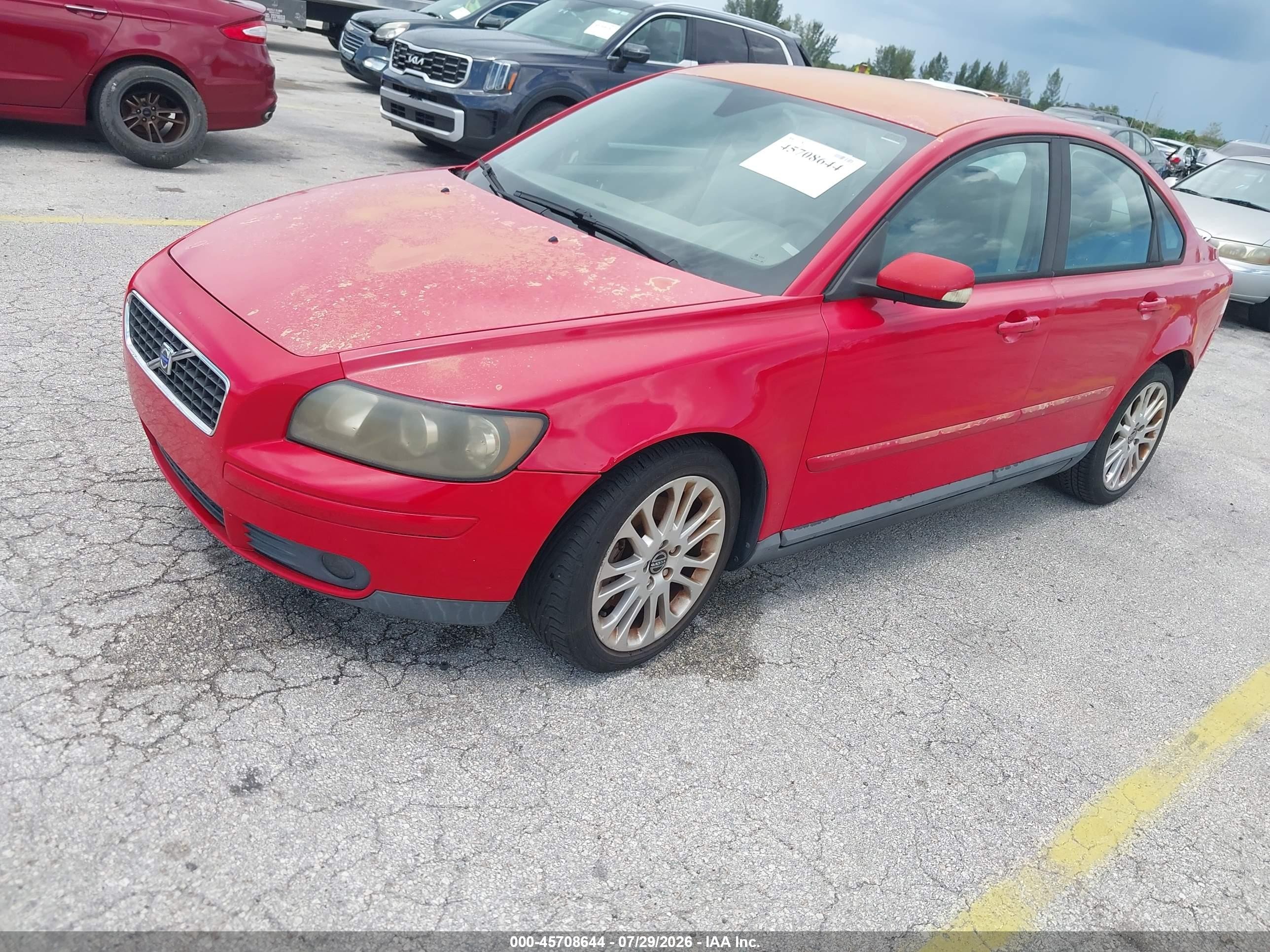 2006 Volvo S40 2.4i Red vin: YV1MS382262187249
