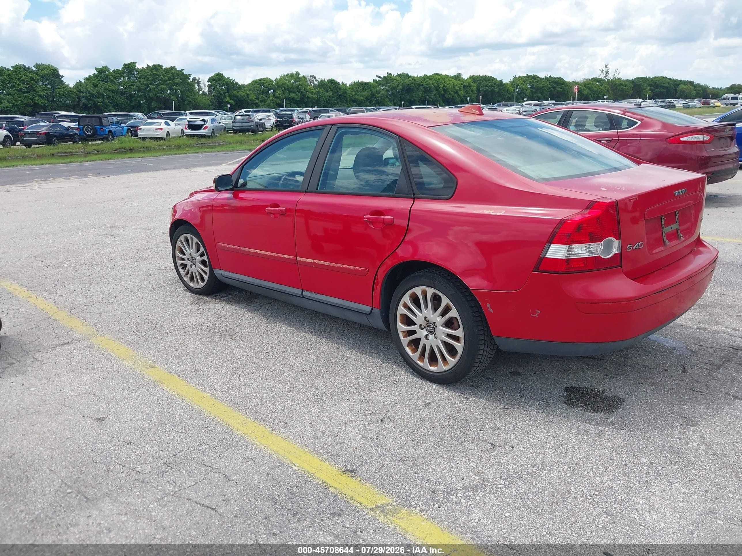 2006 Volvo S40 2.4i Red vin: YV1MS382262187249