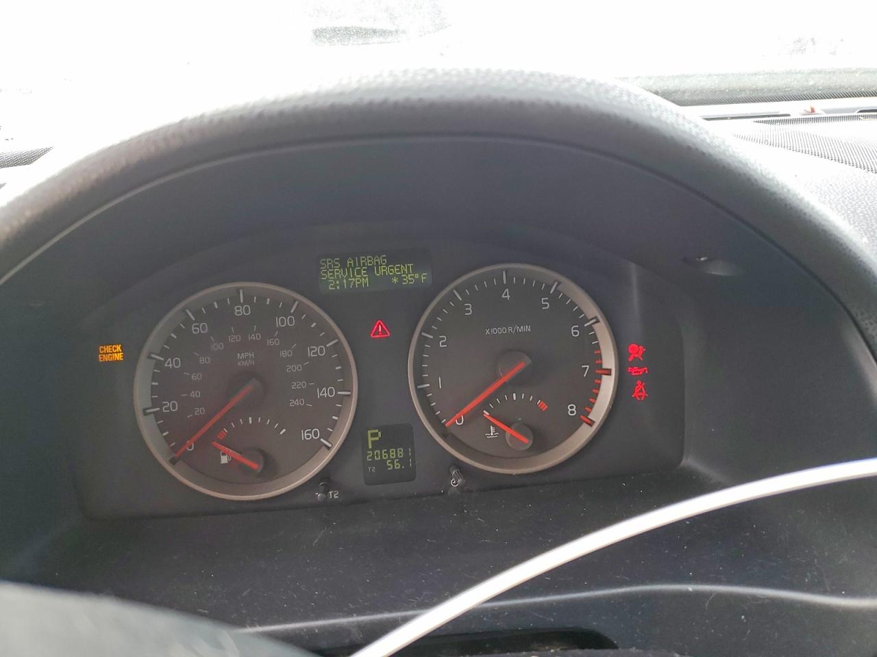 2007 Volvo S40 2.4i Белый vin: YV1MS382272275655