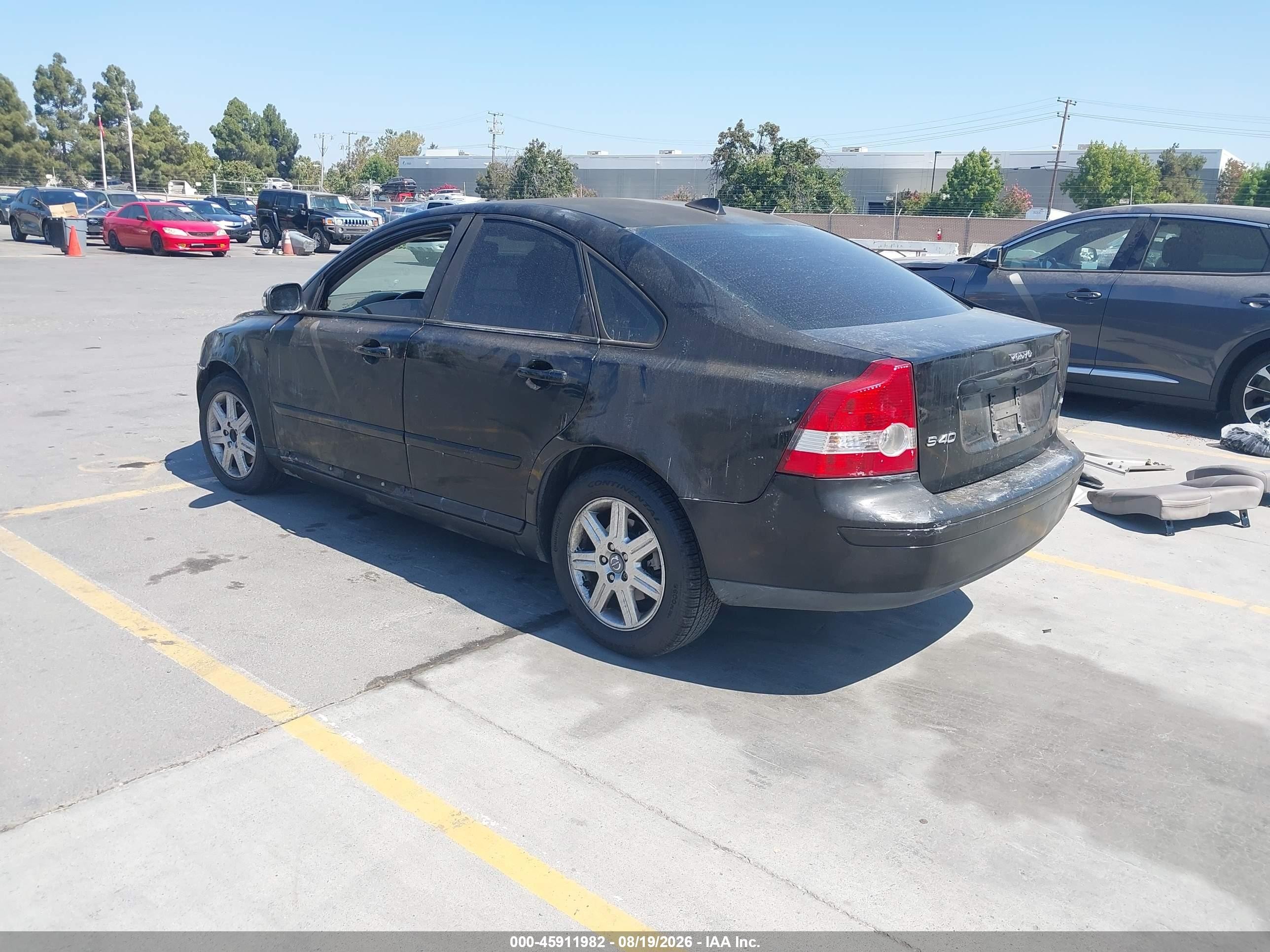 2007 Volvo S40 2.4i Black vin: YV1MS382372283442